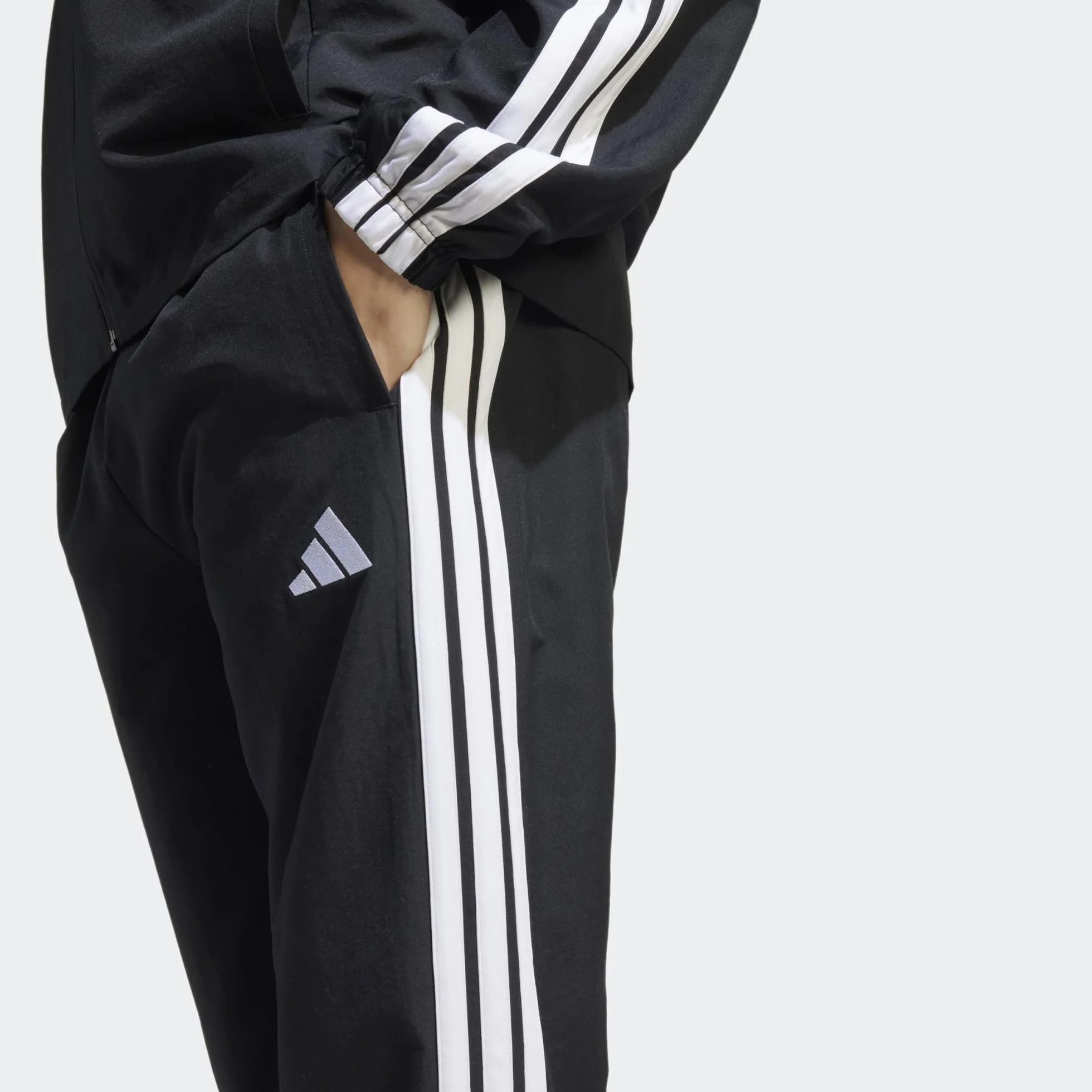 adidas Mężczyźni 3 STRIPES WOVEN TRACKSUITS, black, L