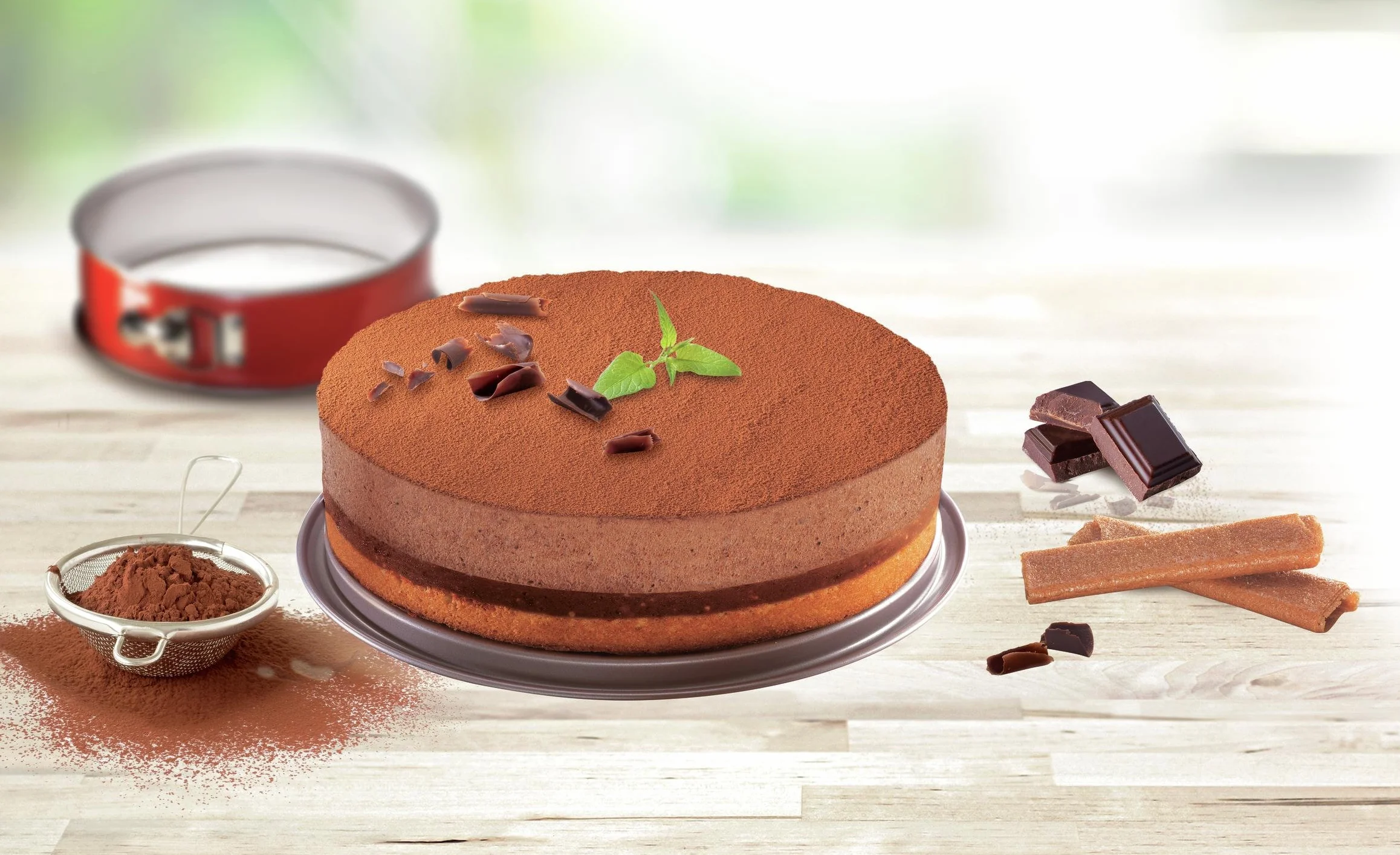 Tefal 1641214 Delibake forma do pieczenia z zawiasami, 23 cm, czerwień węglowa
