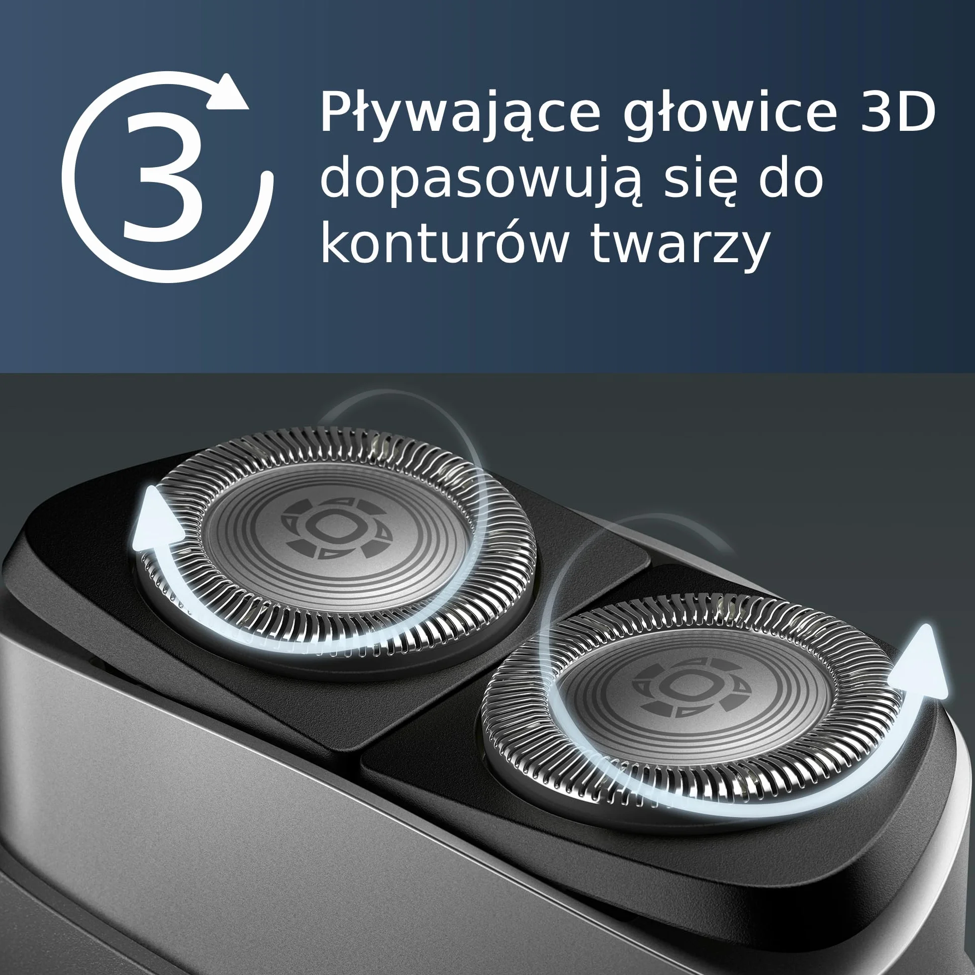 Przenośna golarka Philips, golarka elektryczna na mokro i sucho, system ostrzy ComfortCut, ruchome głowice 3D, kompaktowa konstrukcja, wydajny akumulator, model PQ888/06