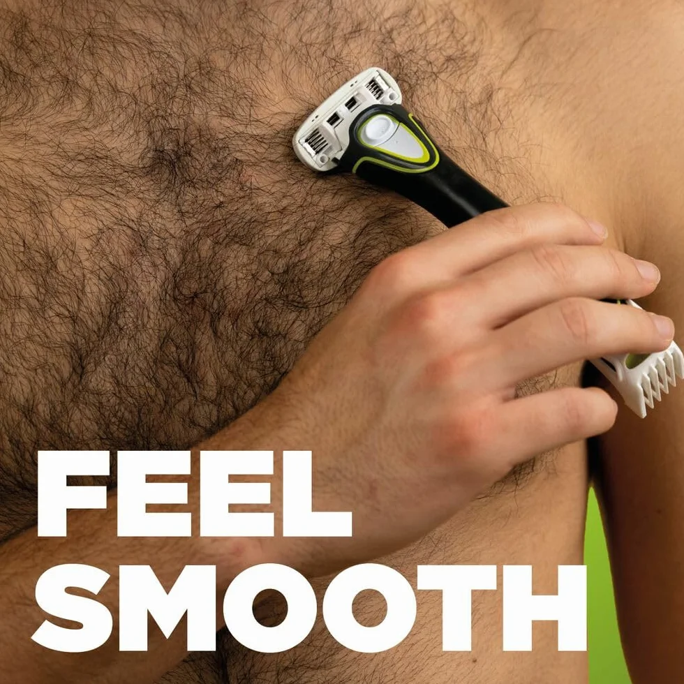 WILKINSON SWORD Hydro Trim & Shave Blades - zestaw 3 wymiennych ostrzy, odpowiednie dla skóry wrażliwej, 5 ostrzy krawędziowych z basenami żelowymi aloesowymi