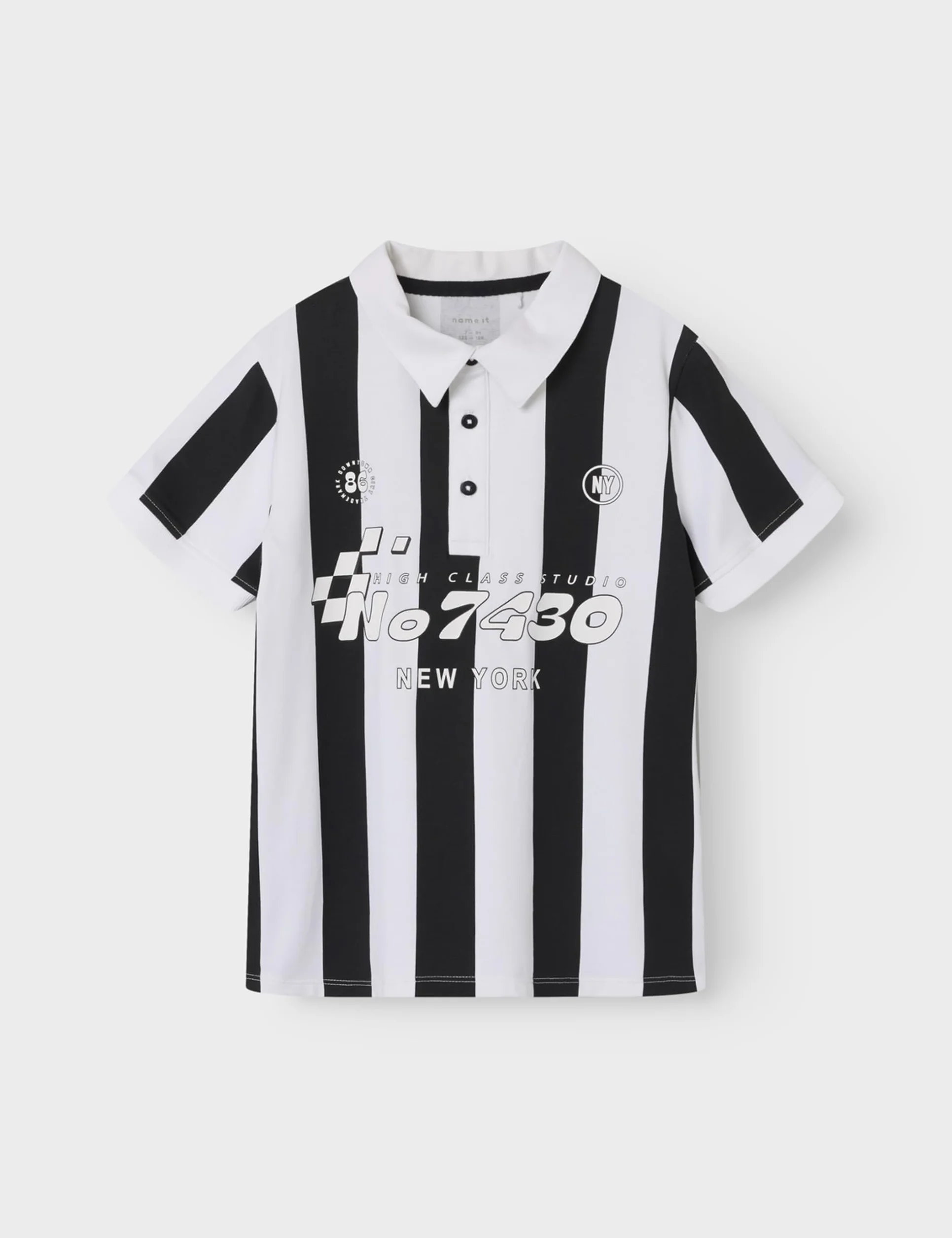 NAME IT Boy koszulka polo regular fit, Bright White, 134-140