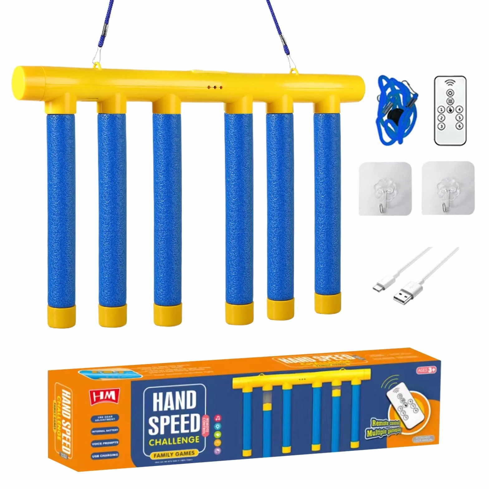 Catching Sticks Game, Reaction Training Toy, Speed Reflex Challenge, Fun Adjustable Drop Stick Toy Set Enhancing Concentration, Remote Controlled StickDrop Game Indoors Outdoors