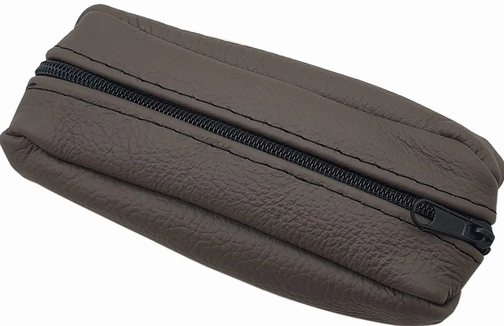 myledershop Duże etui na klucze ze skóry bydlęcej z 2 przegródkami na zamek błyskawiczny wykonane ręcznie w UE w różnych kolorach i wzorach