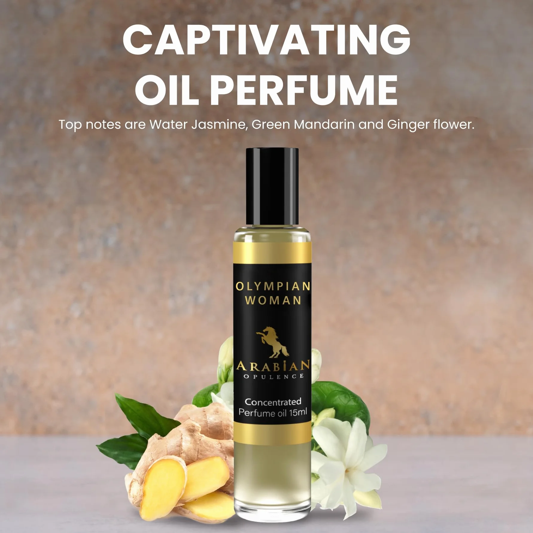 Arabian Opulence FR226 OLYMPIAN WOMAN olejek perfumowany w kulce, skoncentrowany olejek do ciała, długotrwały perfumy na bazie oleju dla kobiet, rozmiar podróżny