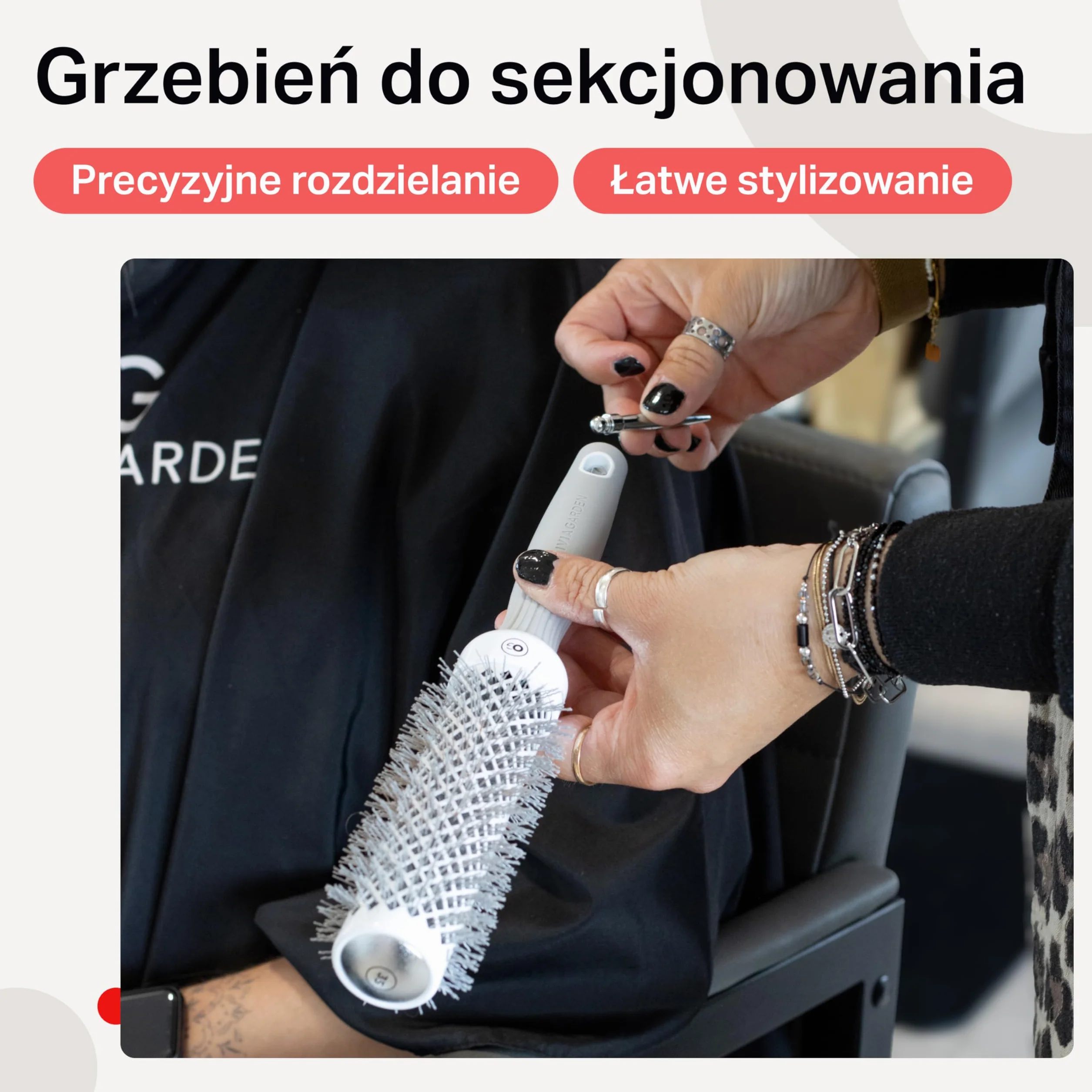 Olivia Garden Expert Blowout Speed – Ceramiczna okrągła szczotka z wyjątkowo długim korpusem do 25% szybszego modelowania