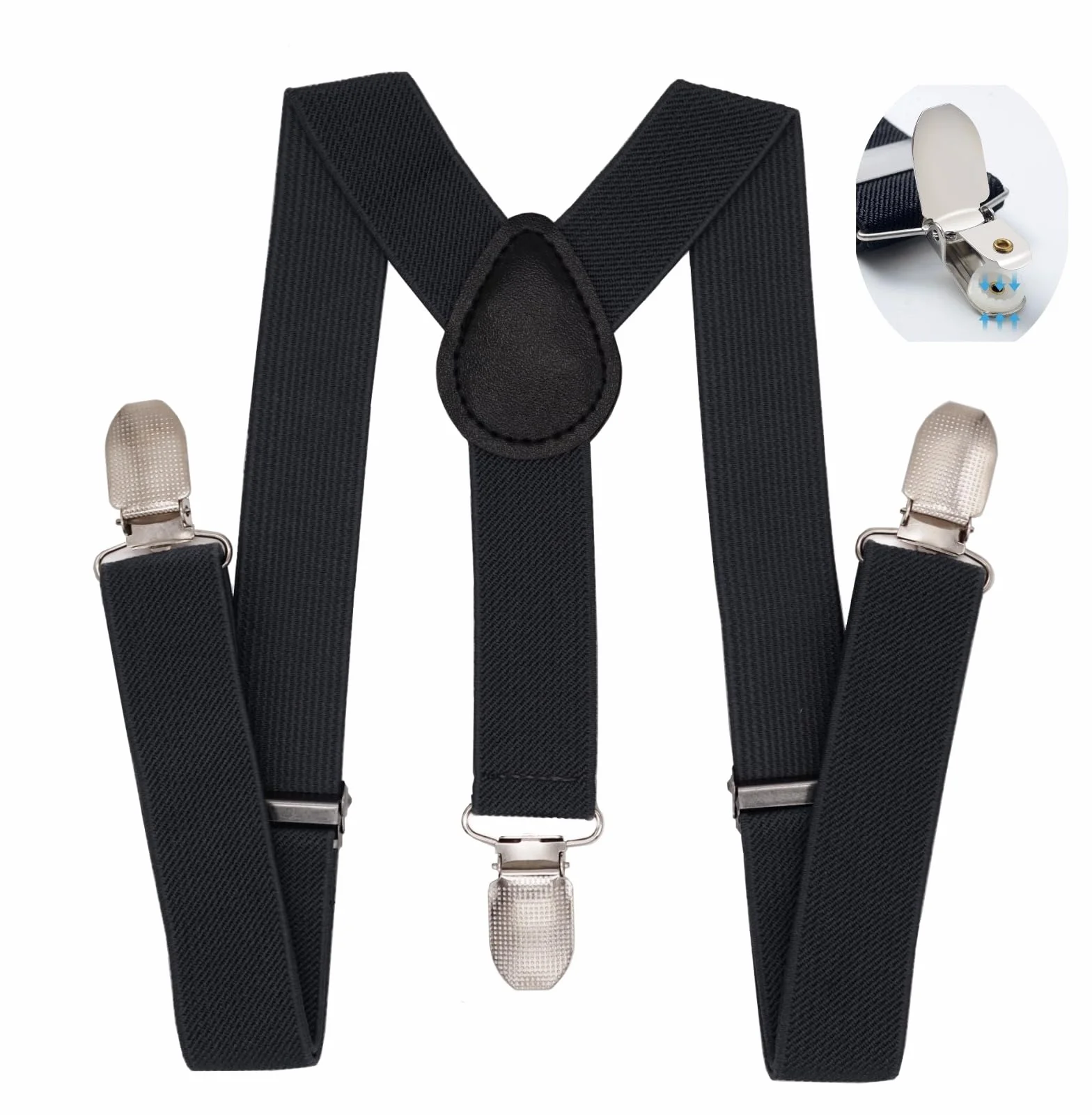 PlayCool Child Kids Suspenders - 1" regulowany uchwyt Y na zatrzask dla chłopców i dziewczynek