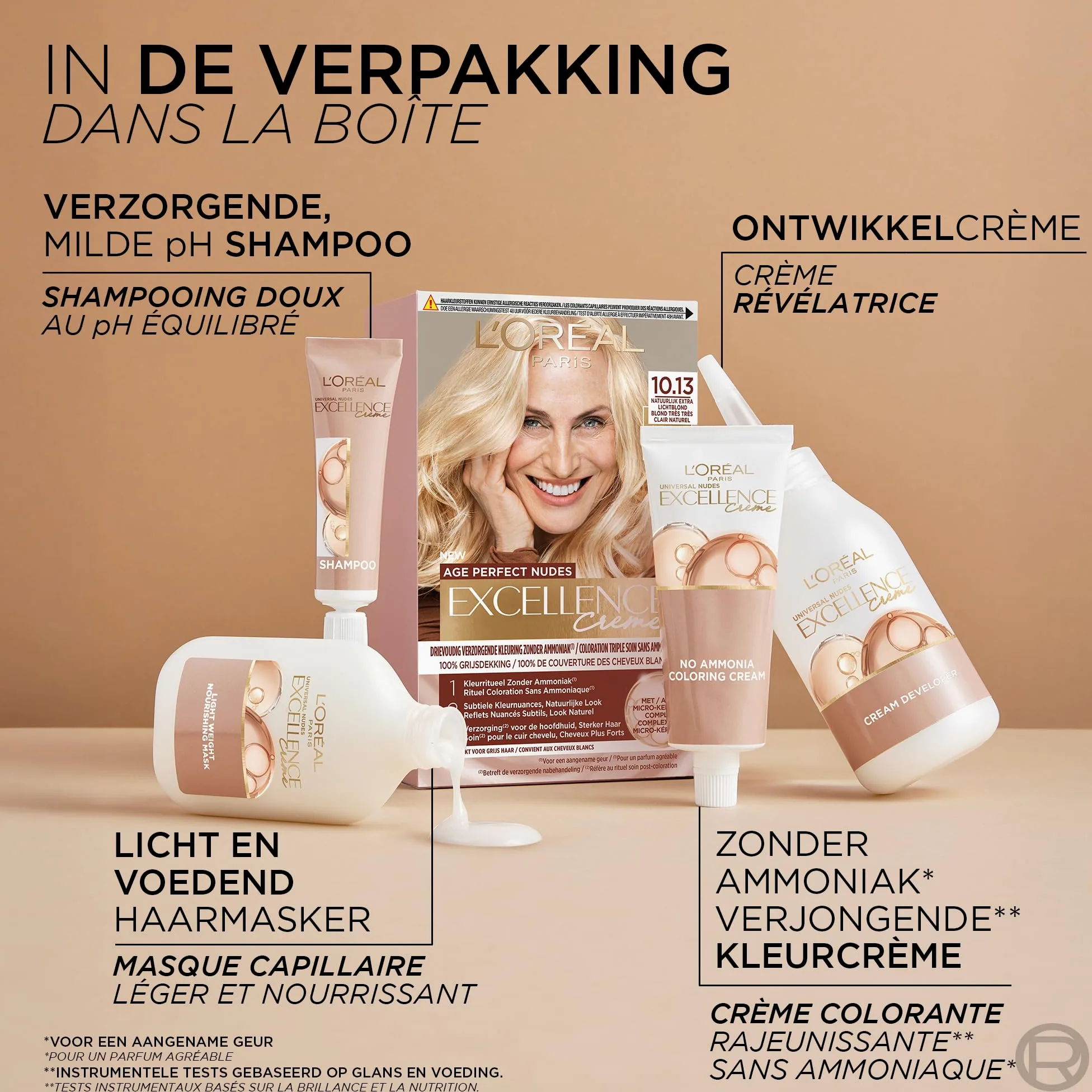 L'Oréal Paris Excellence Creme Age Perfect Nudes 10.13 Extra Blond koloryzacja bez amoniaku