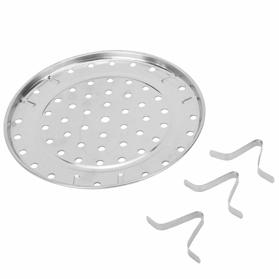 Taca ze stali nierdzewnej do gotowania na parze Akcesoria do gotowania na parze chroni parowar przed wysokimi temperaturami OPAKOWANIE WIELORAZOWE socialme-eu (小号 直径 20 cm)