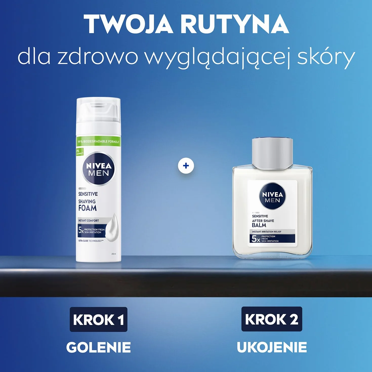 NIVEA MEN Sensitive Pianka do golenia – rumianek, hamamelis, witamina E, łagodząca formuła – 200 ml