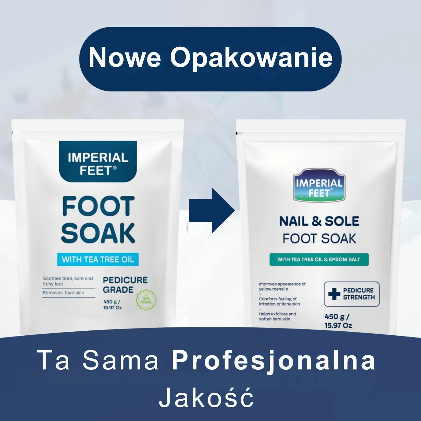 Pedicure Quality Foot Soak with Tea Tree Oil & Epsom Salt | Helps Treat Nail Fungus Athletes Foot | Anti Fungal Nail Treatment | Foot Moisturiser & Deodorizer Feet Soak | Exfoliating Foot Soak