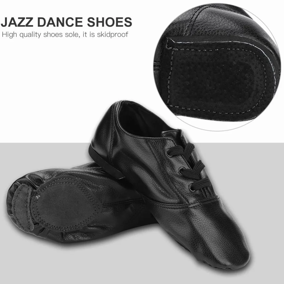 Alomejor Jazz Dance buty wysokiej jakości PU Jazz buty elastyczne Slip-On Jazz buty dla dorosłych