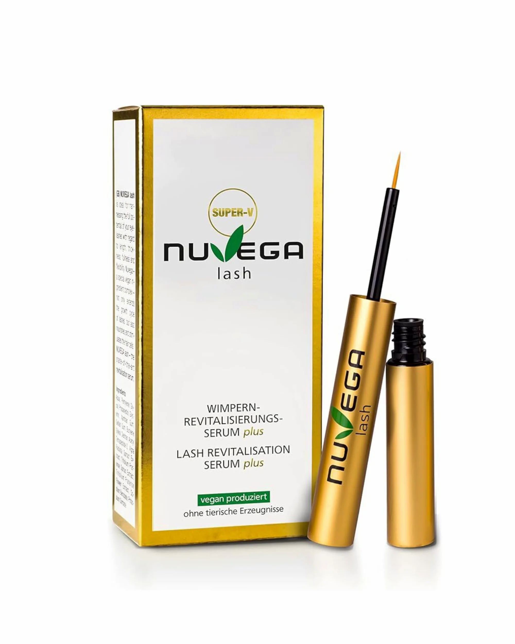 NuVega Lash Eyelash wegańskie serum do rzęs i brwi Super-V 3ml
