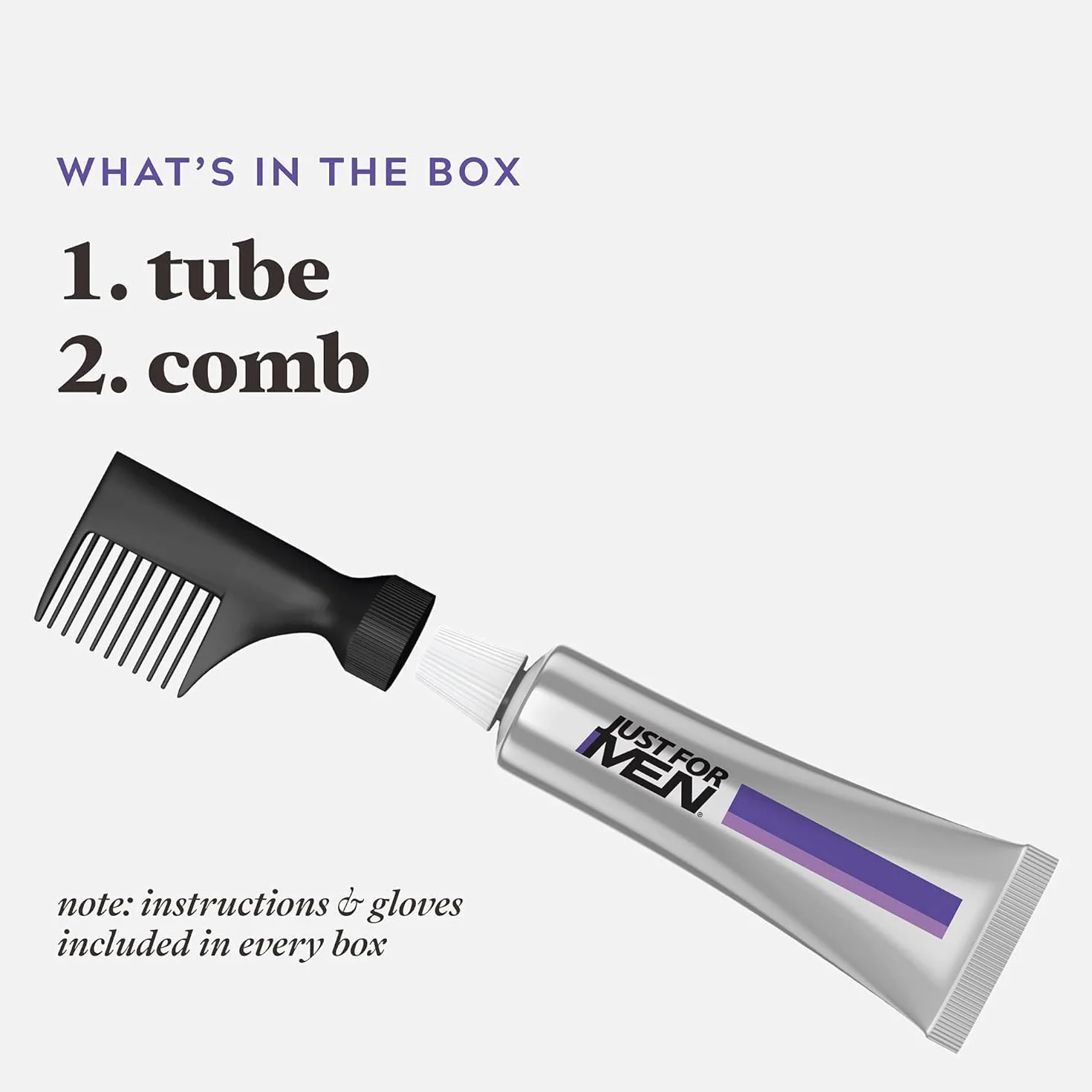 Just For Men Touch of Gray, siwe włosy farbujące dla mężczyzn, naturalny efekt brylantu, delikatna formuła bez amoniaku, kolor brązowy-T45