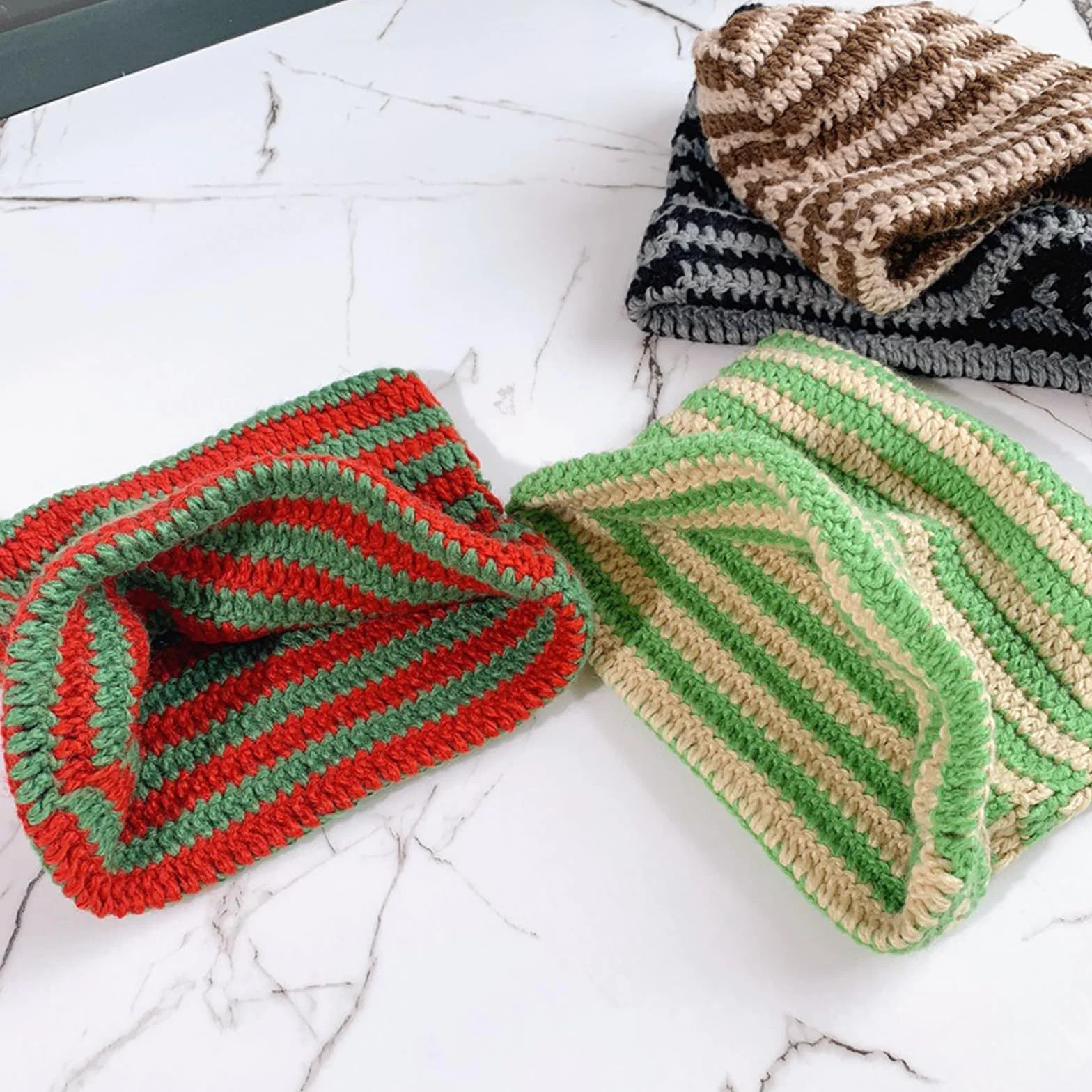 JAWAI Czapka z uszami kota, czapka Y2k Cat Beanie, czapka z uszami kota, czapka z uchem z dzianiny, czapka kota, ciepła i elastyczna zimowa czapka z dzianiny, Beżowy; Curry, 56 cm - 58 cm