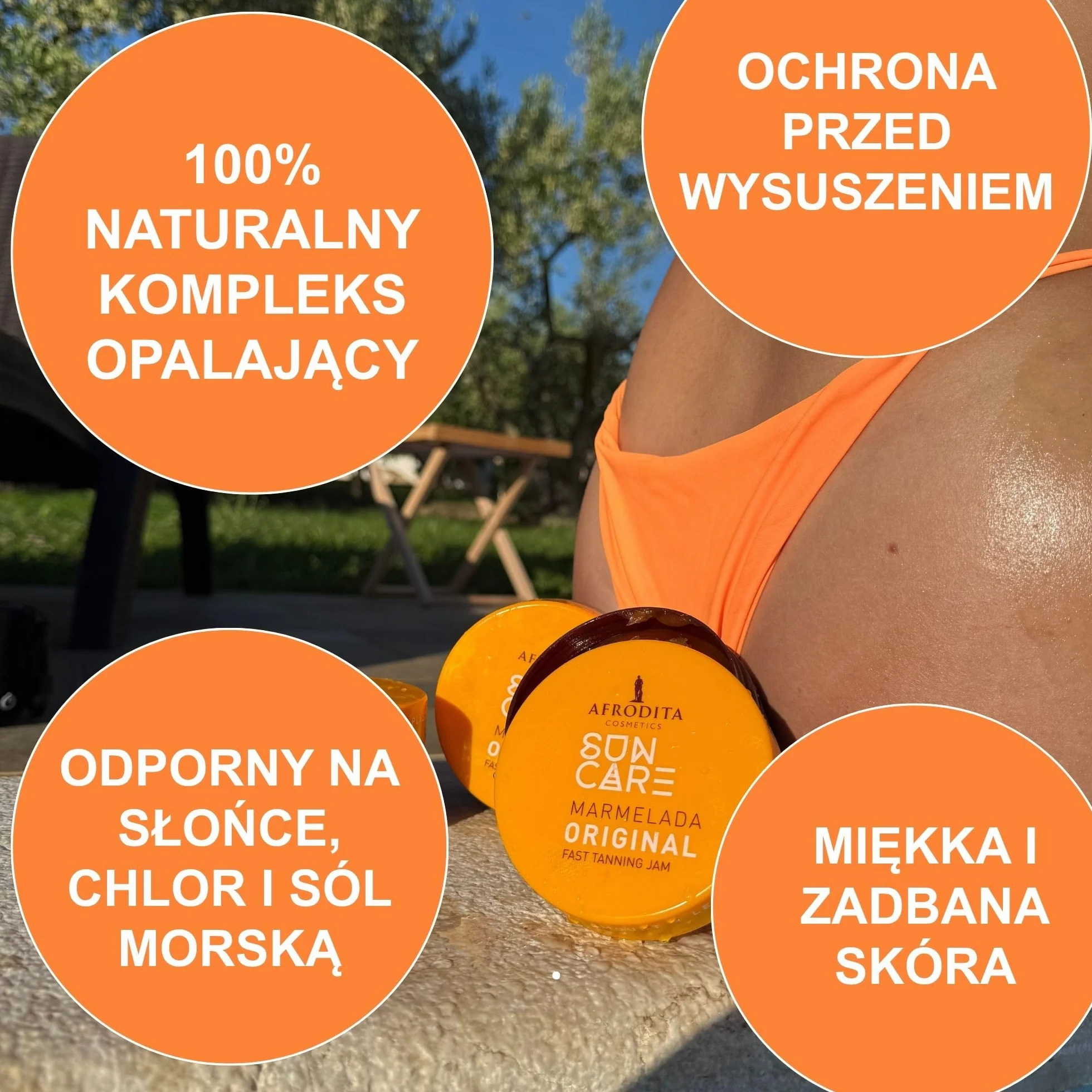 Afrodita Cosmetics Sun Care Przyspieszacz opalania, do szybkiej i intensywnej opalenizny, ze 100% organicznym olejem kokosowym, masłem shea i kakaowym, bez silikonu, wegański (Express, 3 pak)