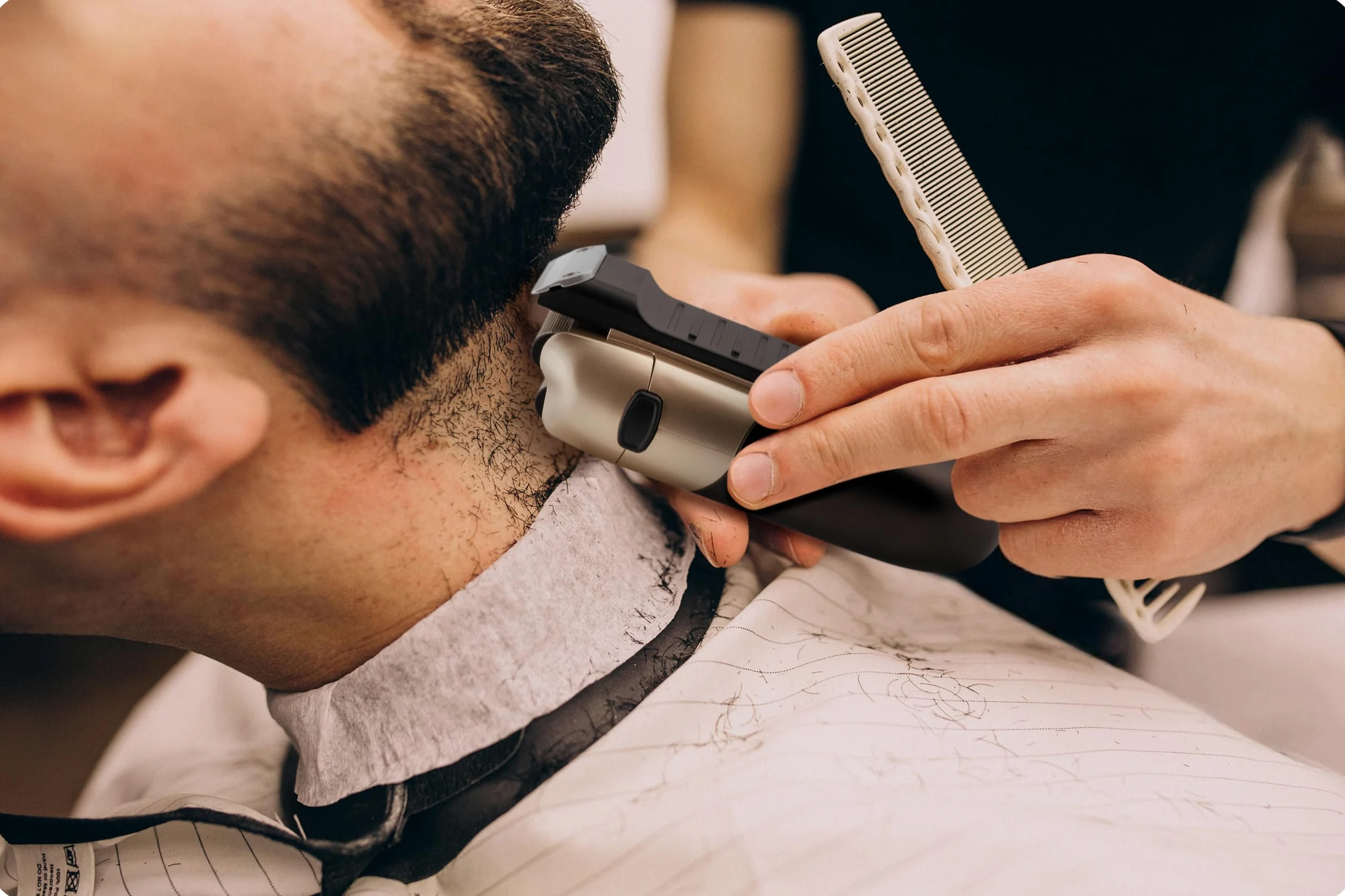 Berdsen Golarka Elektryczna Maszynka Do Golenia Foliowa Bezprzewodowa Dwuwarstwowe Nożyce Barber Master BD-266 Czarny Złoty