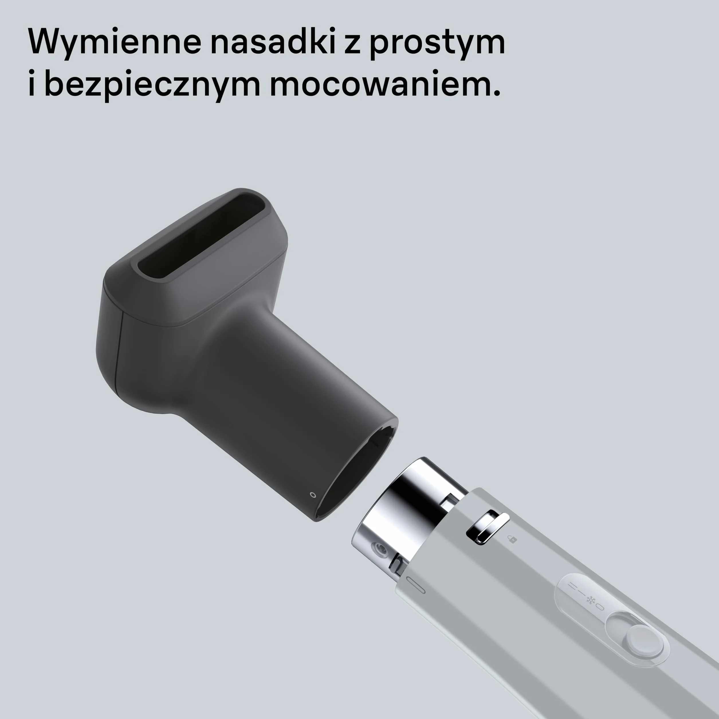 Braun Air Styler AS2.21, szczotka termiczna, dysza do suszenia, silnik 800W, 2 tryby temperatury/prędkości, chłodny nawiew, technologia IONTEC, szare wykończenie, BRAS221E