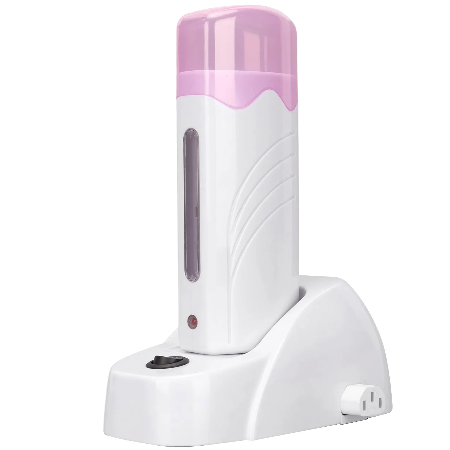 Roll On Wax Warmer Maszyna do Podgrzewania Wosku, PrzenośNe UrząDzenie do Depilacji Woskiem z Rolką do Depilacji z Podstawą Grzejną