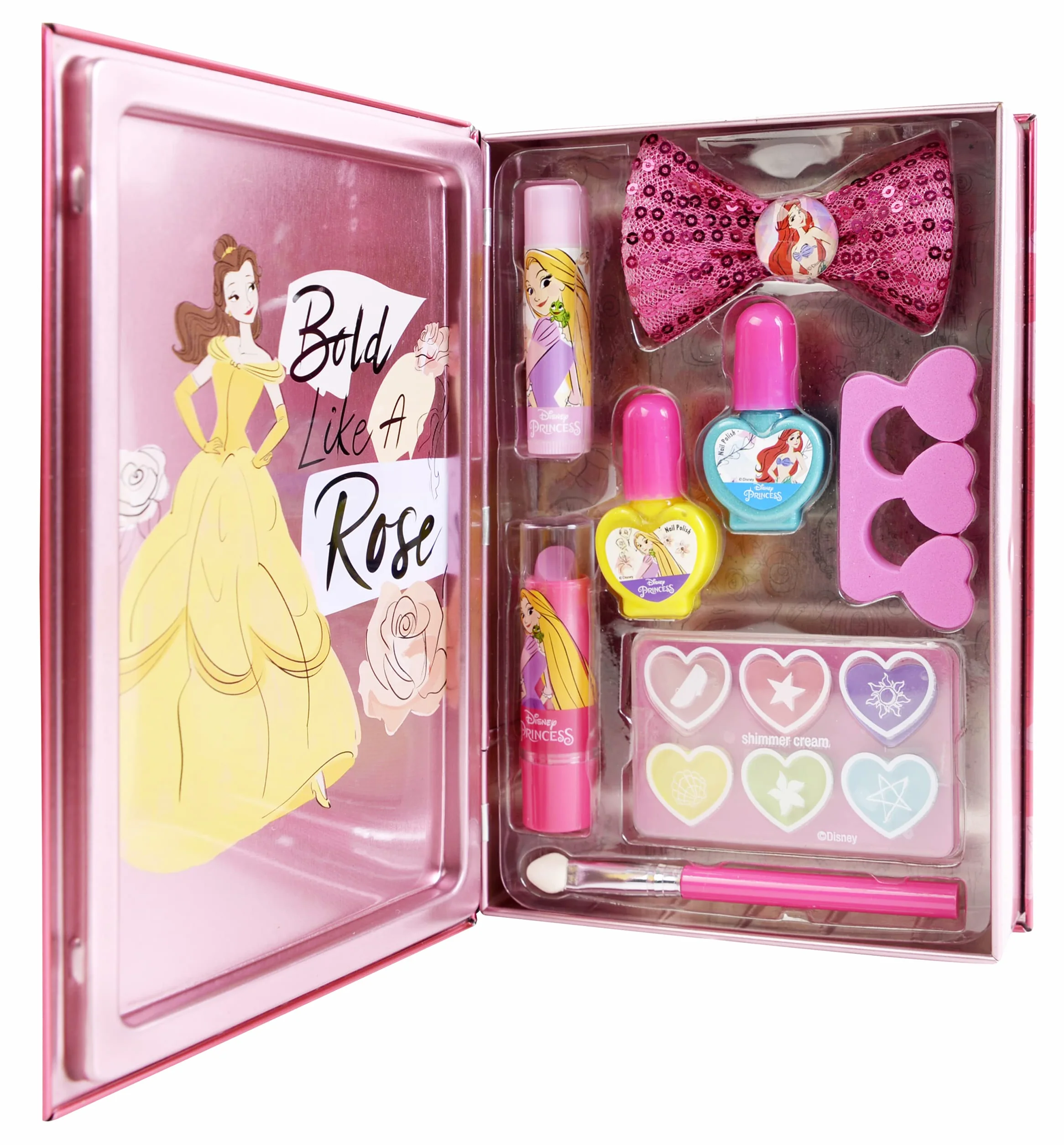 Princess Enchanting Destinations Book, Libro di Bellezza delle Principesse, Divertente Kit Makeup, Accessori Colorati, Giocattoli e Regali per Bambini