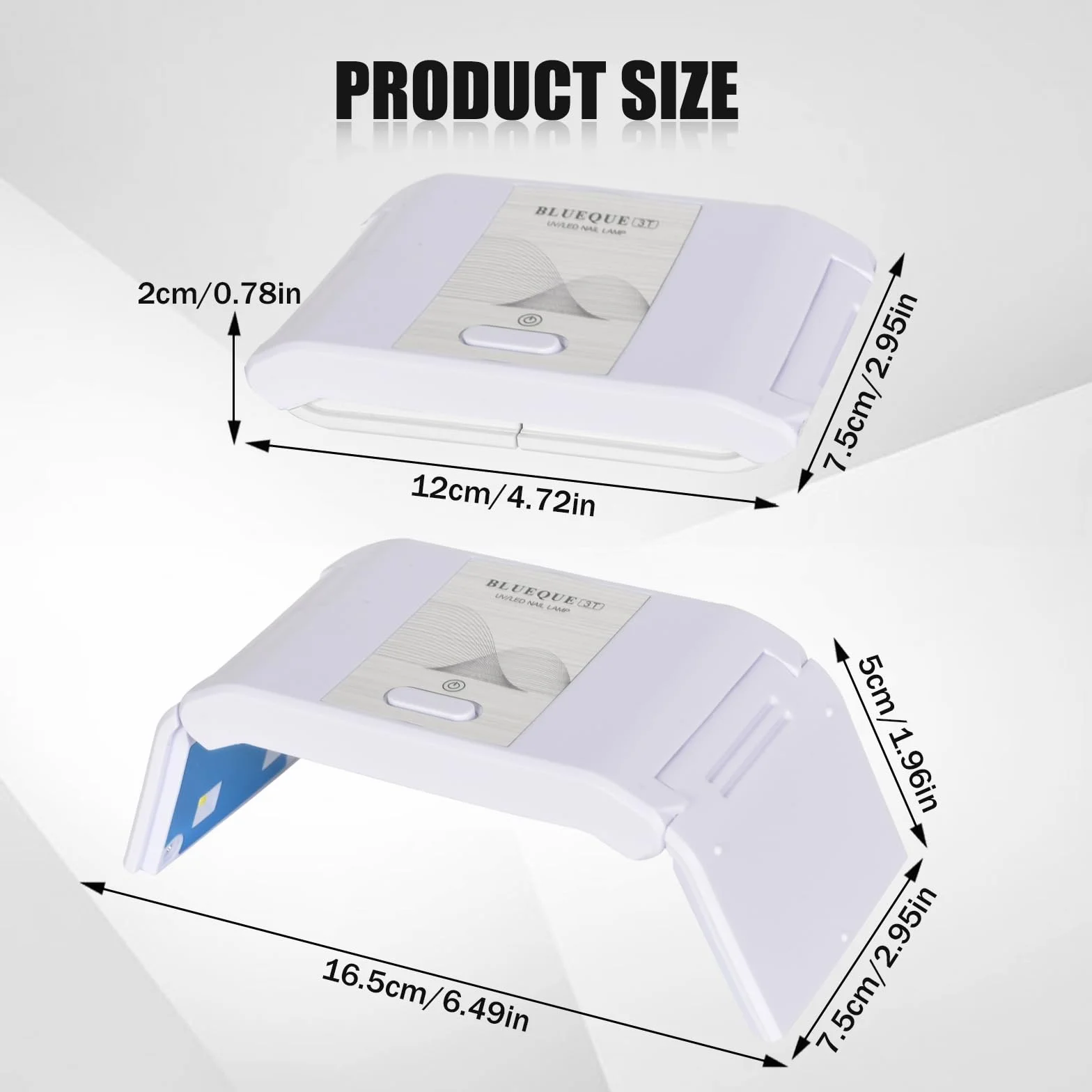 Colexy 36 W LED suszarka do paznokci – przenośna lampa LED UV do paznokci żelowych, szelakowych (biała)