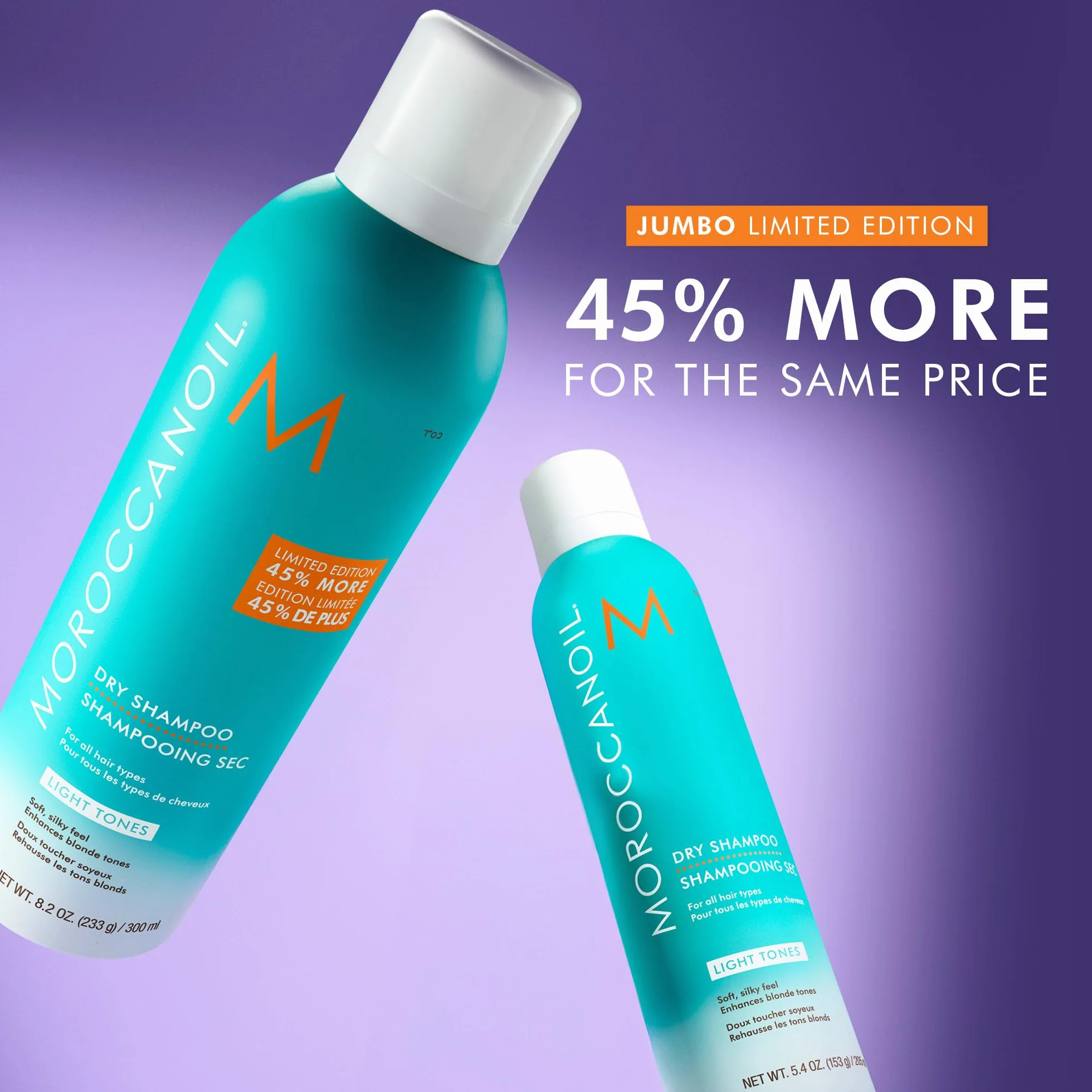 Moroccanoil Suchy szampon do jasnych włosów 323 ml