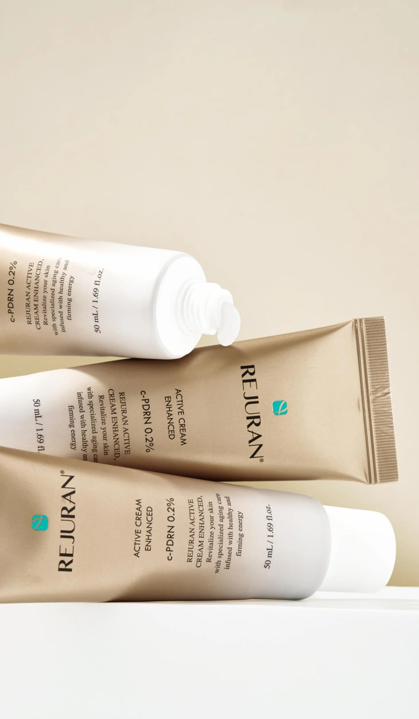 REJURAN Active Cream Enhanced, Dot Pdrn Deep Rejuvenation Salmon Dna Pdrn Krem do Twarzy Zwiększający Kolagen, Elastyczność, Ujędrnienie i Lifting, 1,69 fl oz (50 ml)