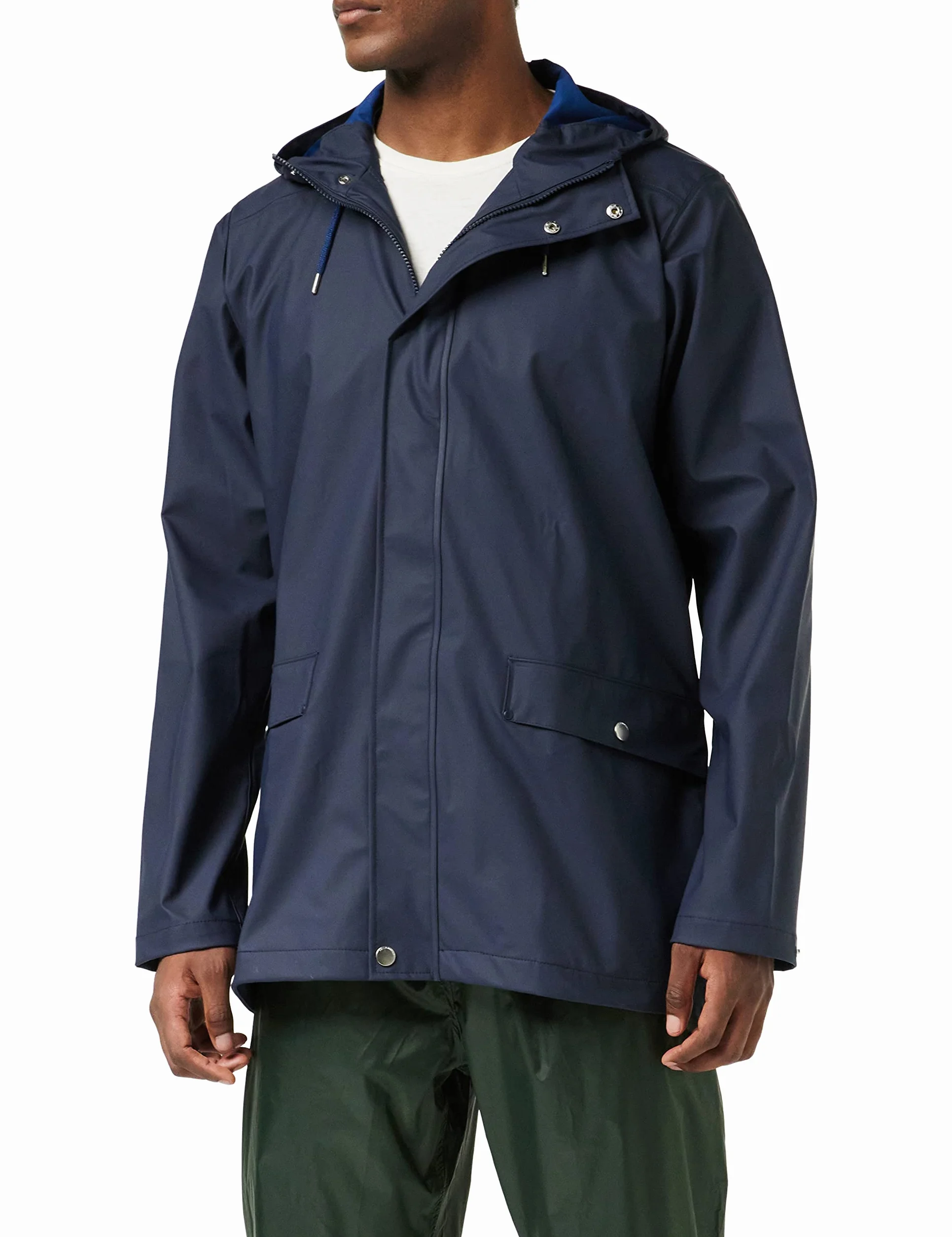 Helly Hansen Mężczyźni Moss Raincoat Płaszcz Przeciwdeszczowy, Granatowy (597 Navy), L