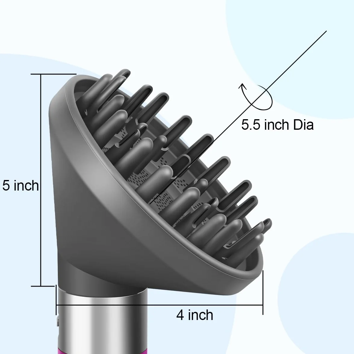 Dyfuzor do Definiowania Loków Kompatybilny z Dyson Airwrap Multi-Styler