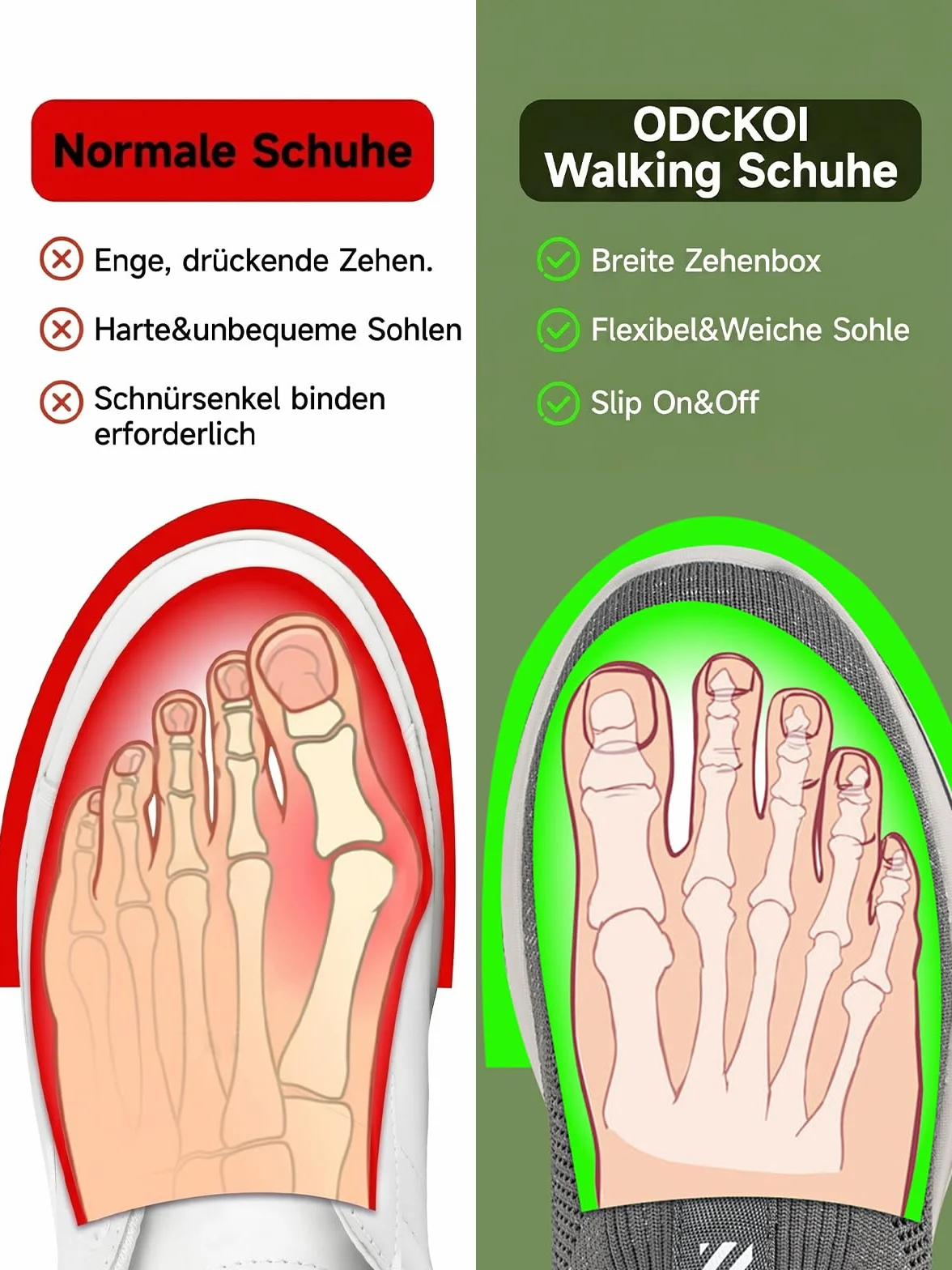 ODCKOI Męskie wsuwane trampki Mesh Oddychające buty do biegania Wygodne trampki Outdoor Fitness Buty sportowe Lekkie buty do biegania szosowego