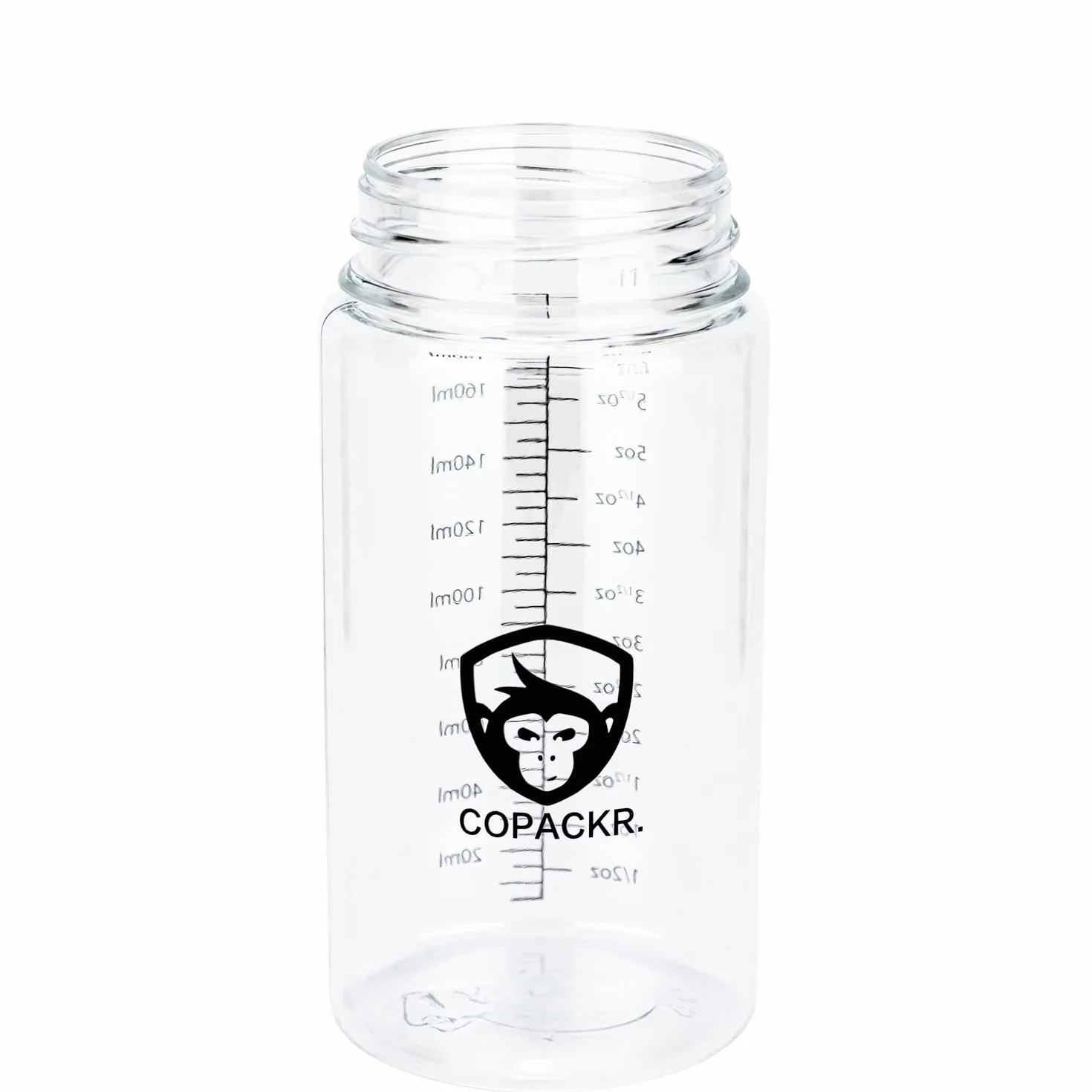 Copackr Chubby Gorilla V3 butelki z kroplomierzem, idealne w podróży, z zakrętką zabezpieczającą przed dziećmi, zestaw 3 sztuk (200 ml)