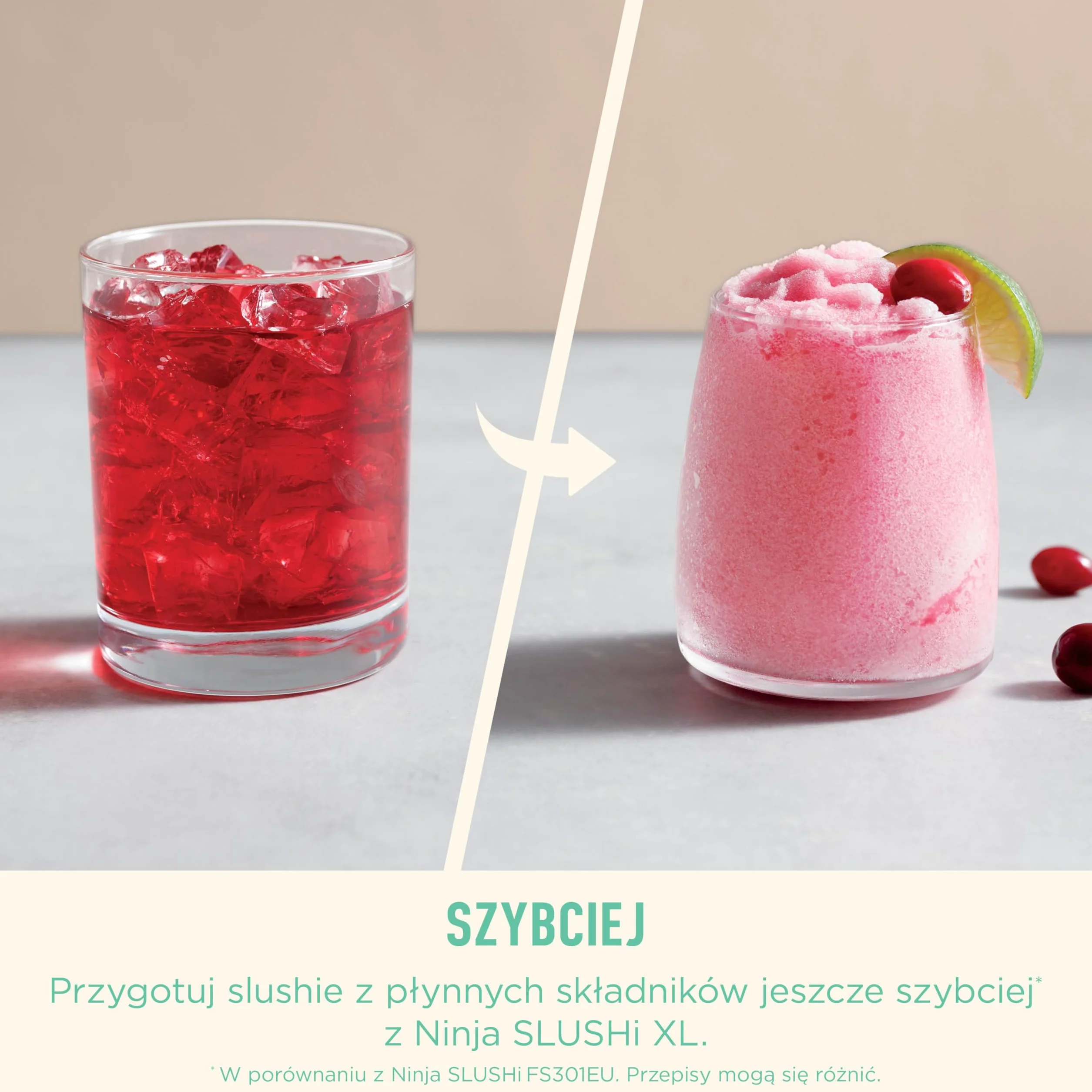 Ninja SLUSHi XL wielofunkcyjna maszyna do mrożonych napojów z technologią SlushAssist, Bardzo duża pojemność 3,7l (maks. napełnienie 2840ml), Przygotuj slushie, mrożone koktajle itp. Zielony FS601EUGN