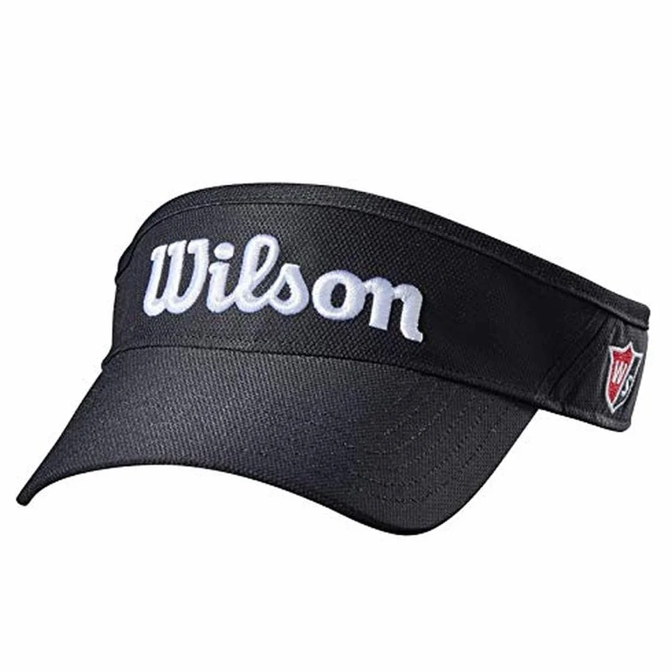 Wilson Osłona dla personelu, unisex, czarny, regulowany rozmiar, zakrzywiony daszek, poliester, WGH6300BL
