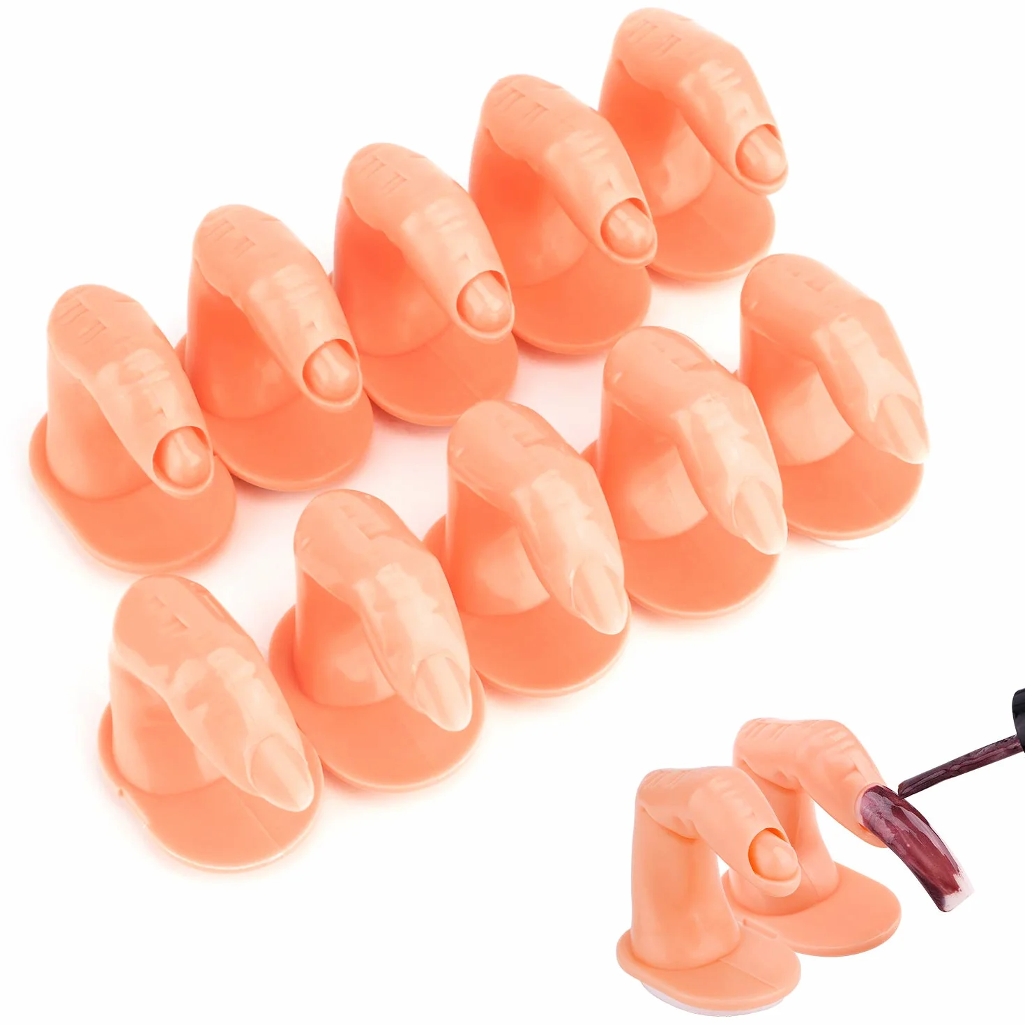 Praktyka Fake Finger do manicure Nail Training 10 szt. Model palców do paznokci