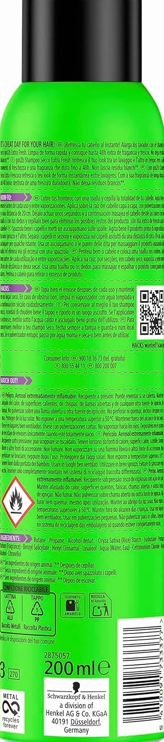Got2B 2652246 Suchy Szampon, 3 x 200 ml