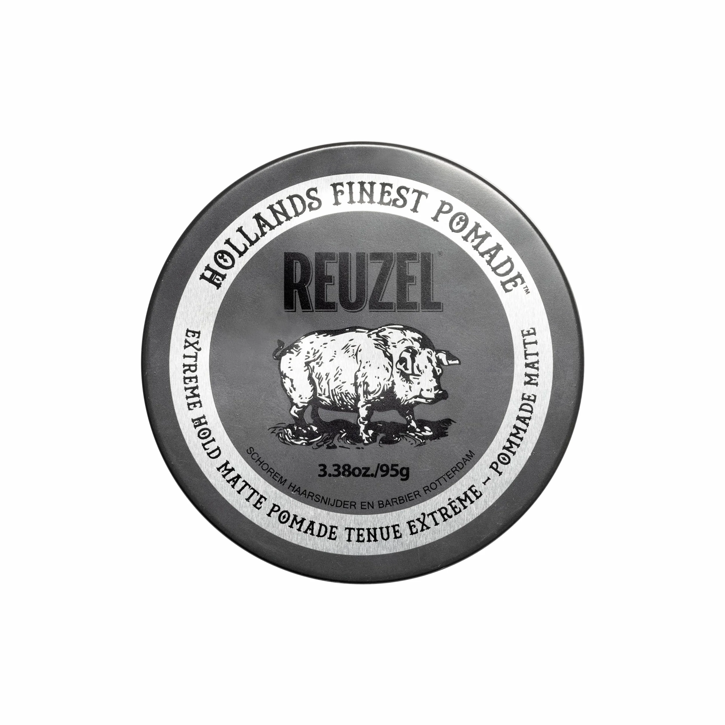 Reuzel Extreme Hold Matte Pomade, Mocno utrwalająca matowa pomada dla mężczyzn Pomada o niskim połysku 3,38 uncji/95 g