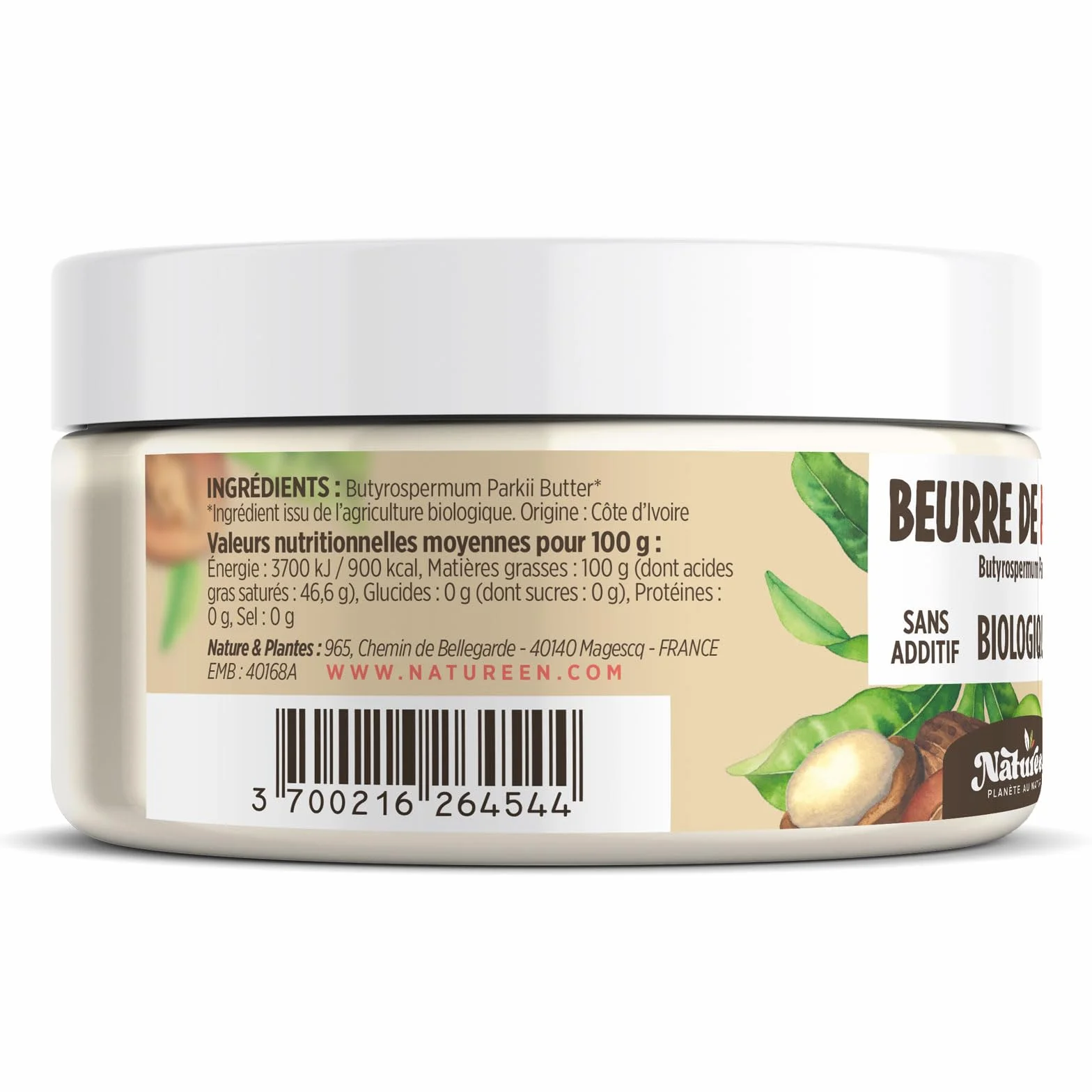 Organiczne masło shea AB 200 g klasa spożywcza 100% roślinne
