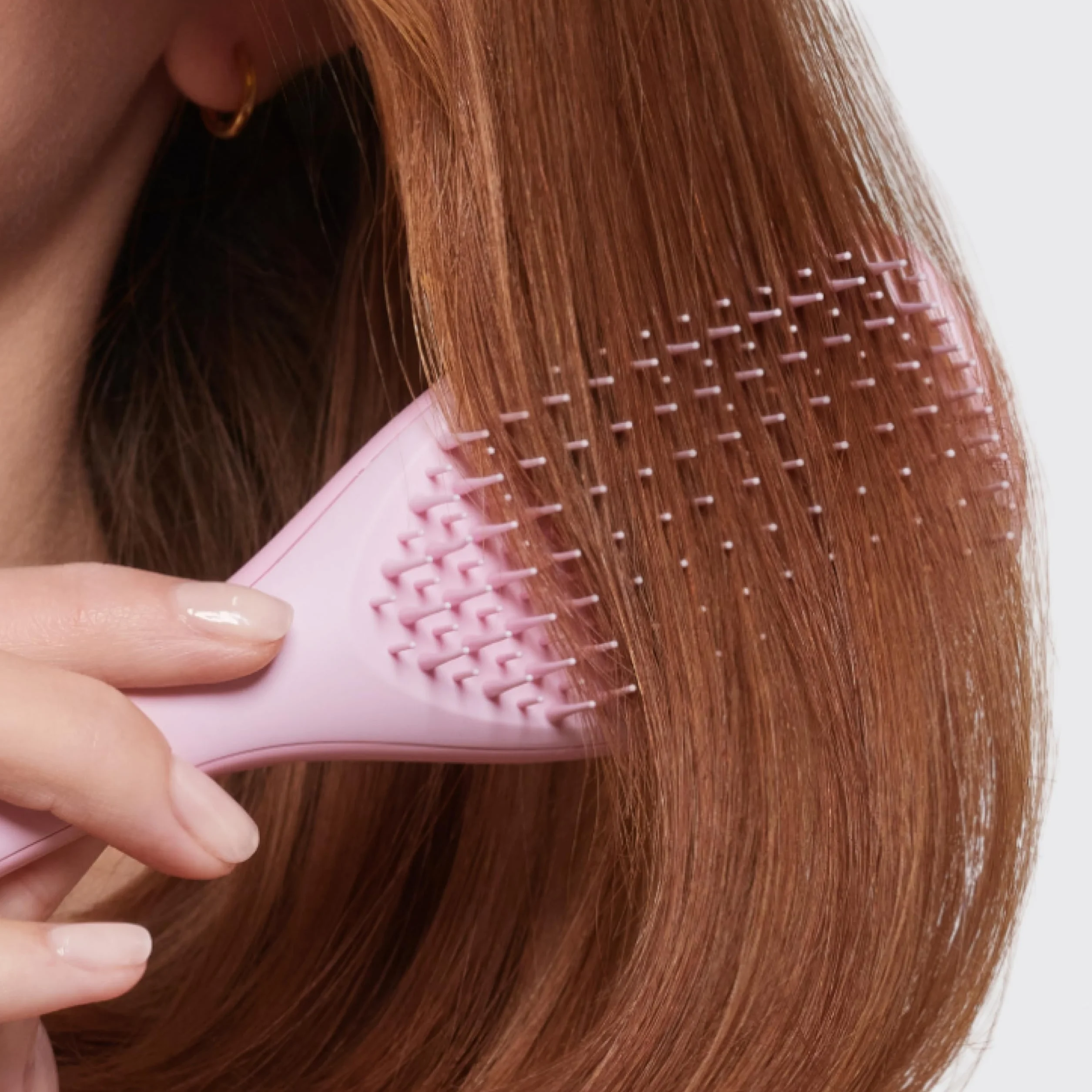 Tangle Teezer Mini Ultimate Detangler - do włosów mokrych i suchych - szczotka do rozczesywania do wszystkich rodzajów włosów - idealna szczotka dla dzieci i w podróży - Milenijny róż