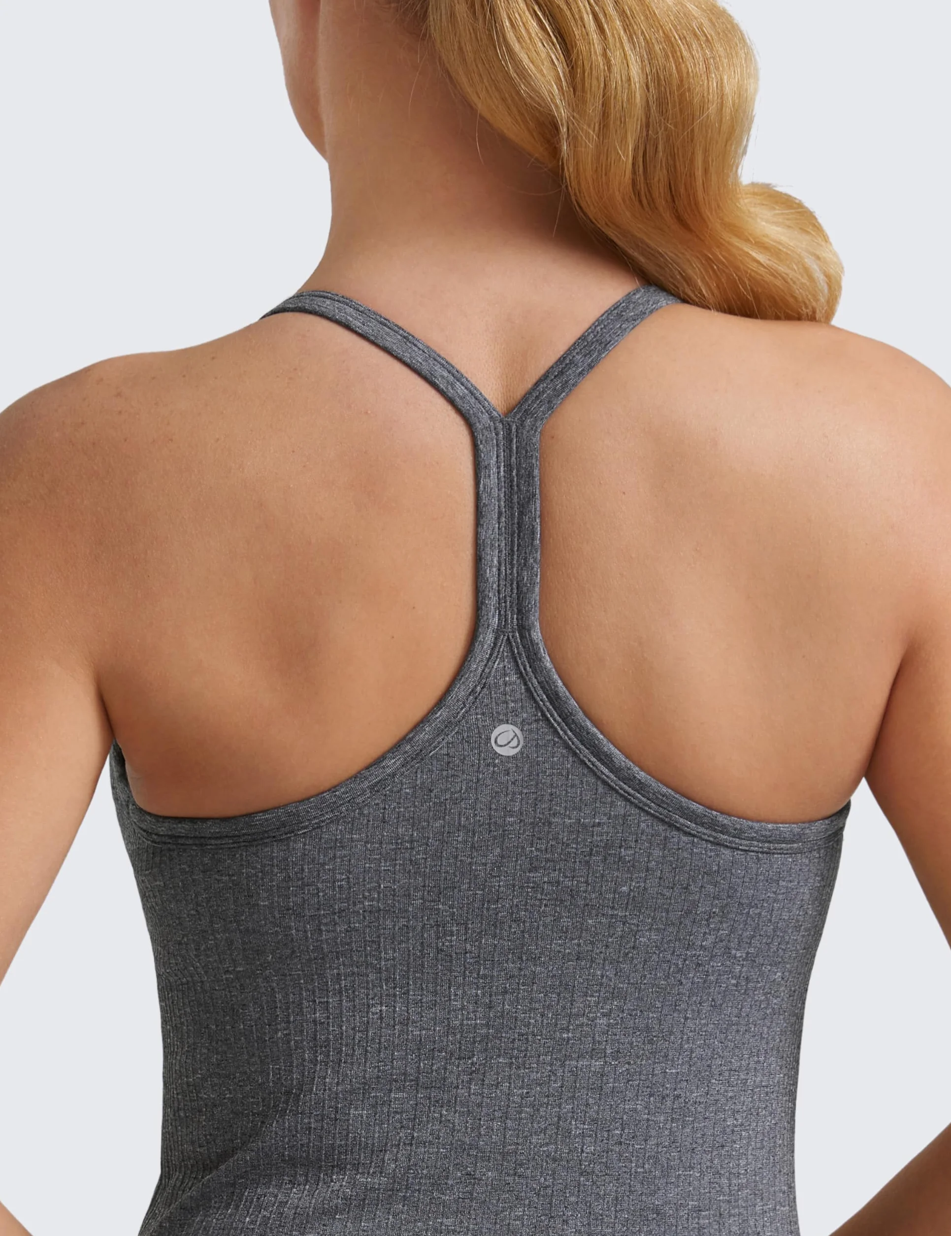 CRZ YOGA Bezszwowe Koszulki Treningowe Dla Kobiet Racerback Athletic Camisole Sportowe Koszulki Z Wbudowanym Biustonoszem