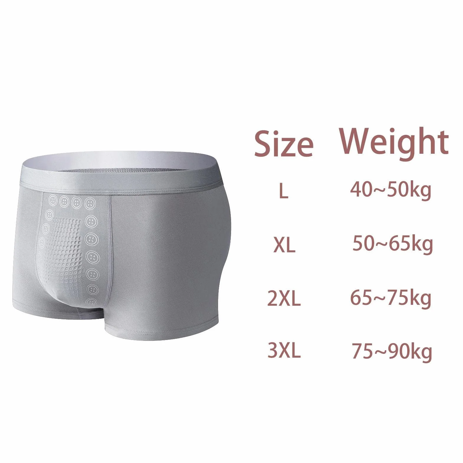 Bokserki Dla M? ?czyzn | Magnetyczna bielizna dla m? ?czyzn lato - Ice Silk Bokserki Krótkie Fitness Sport Bokserki Szybkoschn?ce Vesone