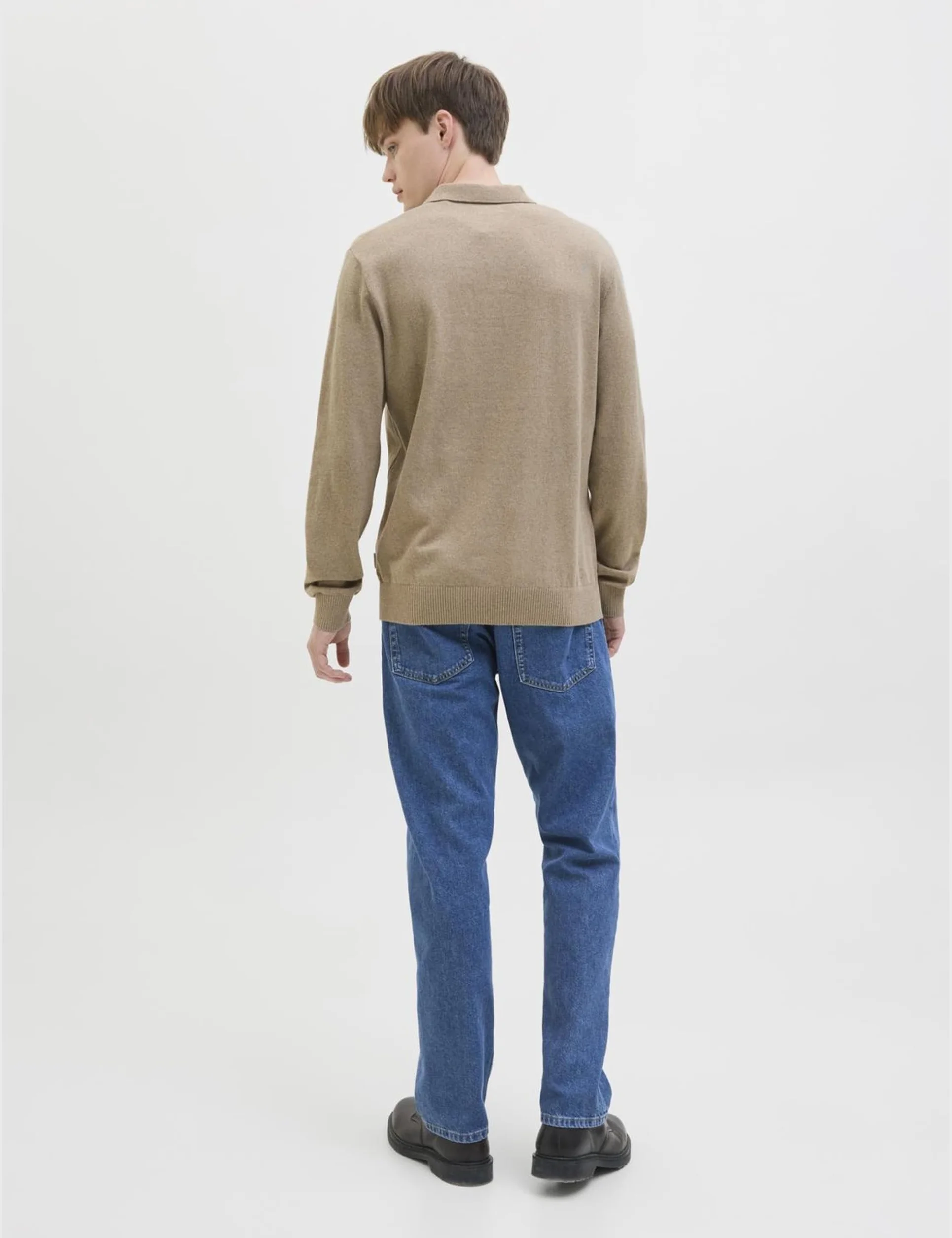 Jrebcallum Knit Polo Neck Ls, Crockery., M