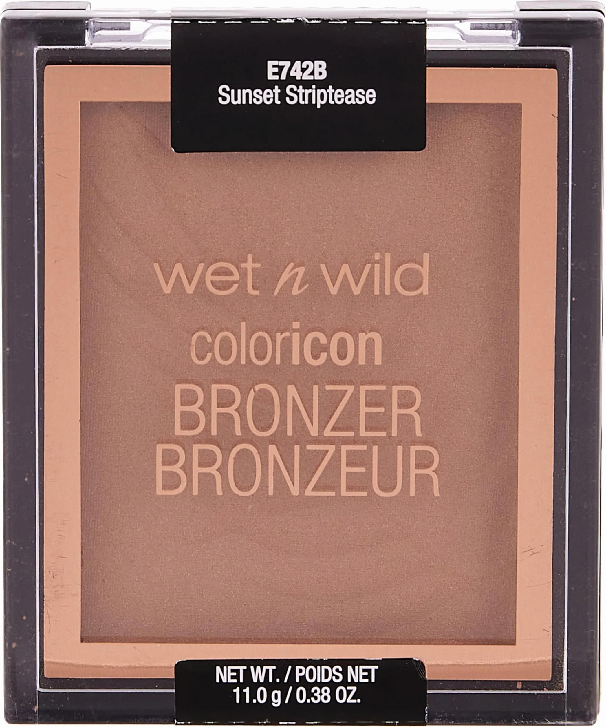 Wet n Wild Color Icon Bronzer, Soft and Creamy Bronzer Powder with Long-wearing Formula for a Sun-kissed Glow and Natural Tan Flush, Sunset Striptease Shade