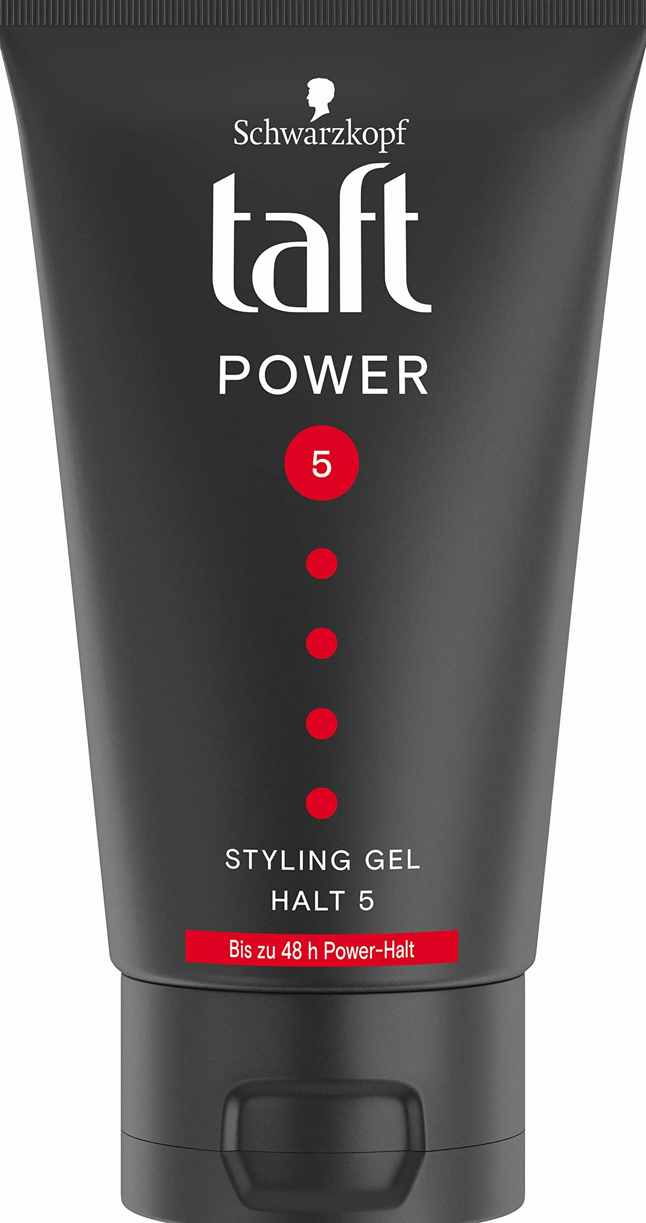 Taft Styling Gel Power o stopniu utrwalenia 5 (150 ml), żel do włosów wzmocnionych i bez klejenia, żel utrzymuje się do 48 h również w przypadku wilgoci i wiatru
