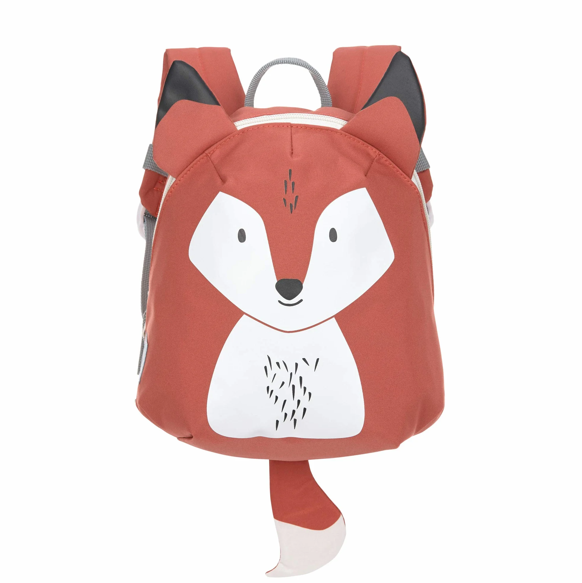 LÄSSIG Mały plecak dziecięcy do przedszkola torba dziecięca plecak do łóżeczka z paskiem na klatkę piersiową, 20 x 9 x 24 cm, 3,5 l/mały plecak Fox