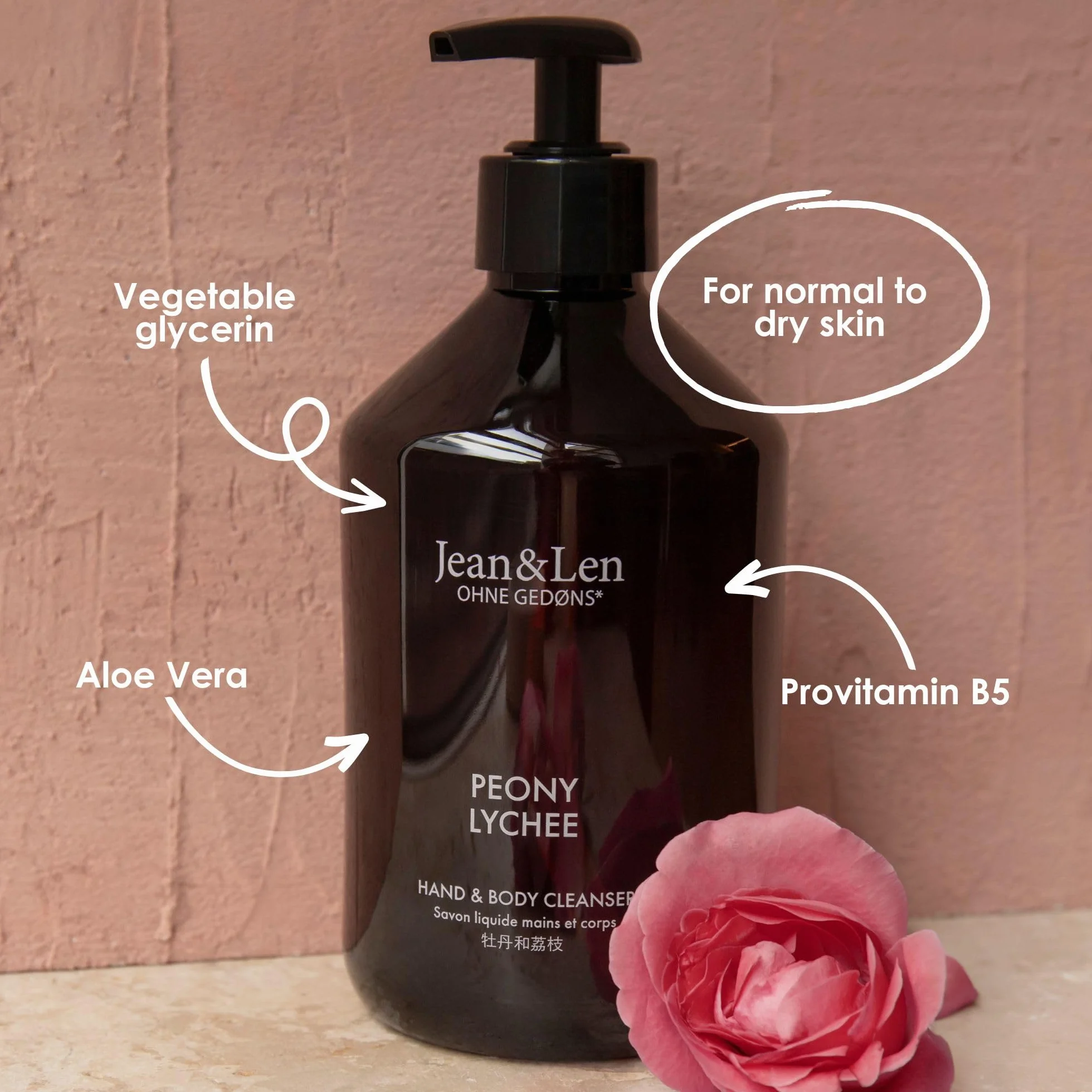 Jean & Len Peony & Lychee Żel pod Prysznic, 500 ml