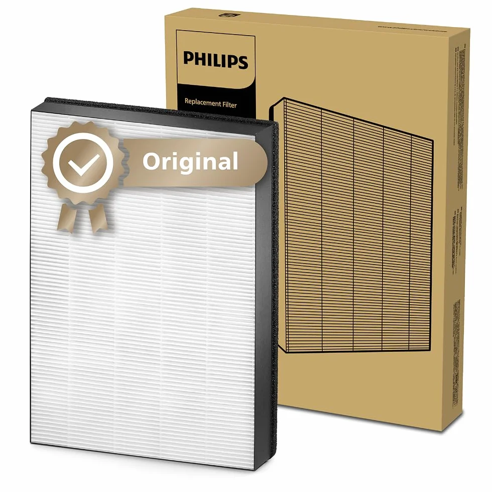 Philips Oryginalny filtr wymienny do oczyszczacza powietrza serii 2000i i 3000i AC2887/AC2889, AC2892, AC3829, HEPA NanoProtect, żywotność do 24 miesiący, czarno-biały (FY2422/30)
