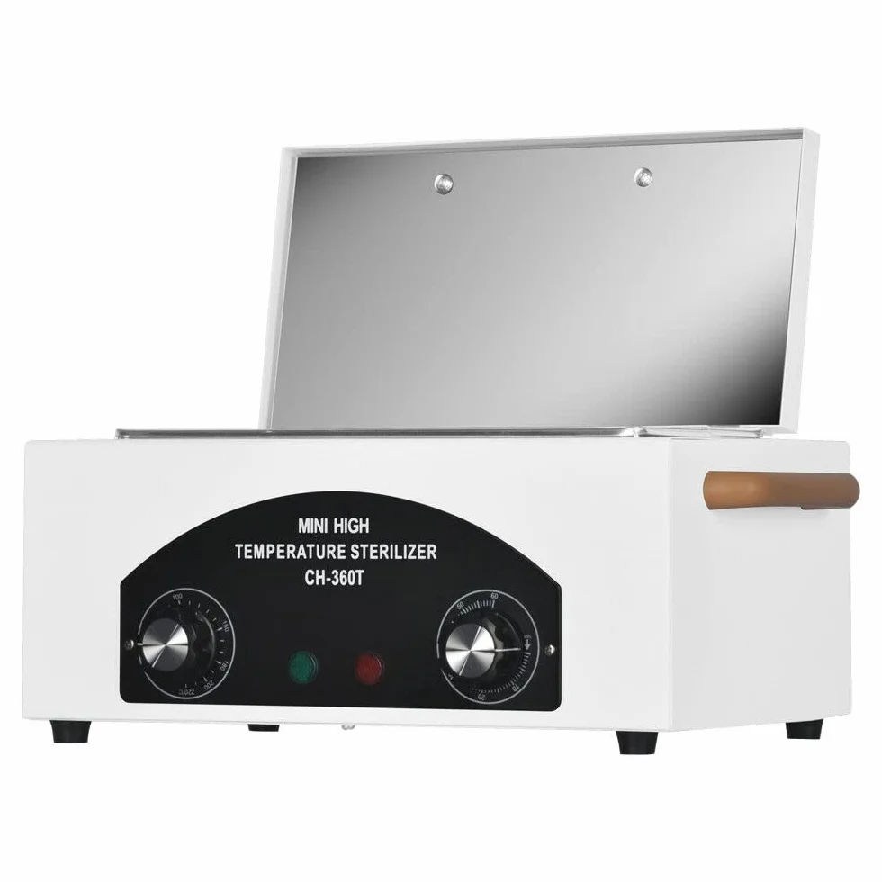 Sterylizator gorącego powietrza, 300 W, sterylizator w wysokiej temperaturze, 220°C, sterylizator do paznokci, dezynfekcja paznokci, autoklaw z timerem, do kosmetyków, manicure, salonu fryzjerskiego,