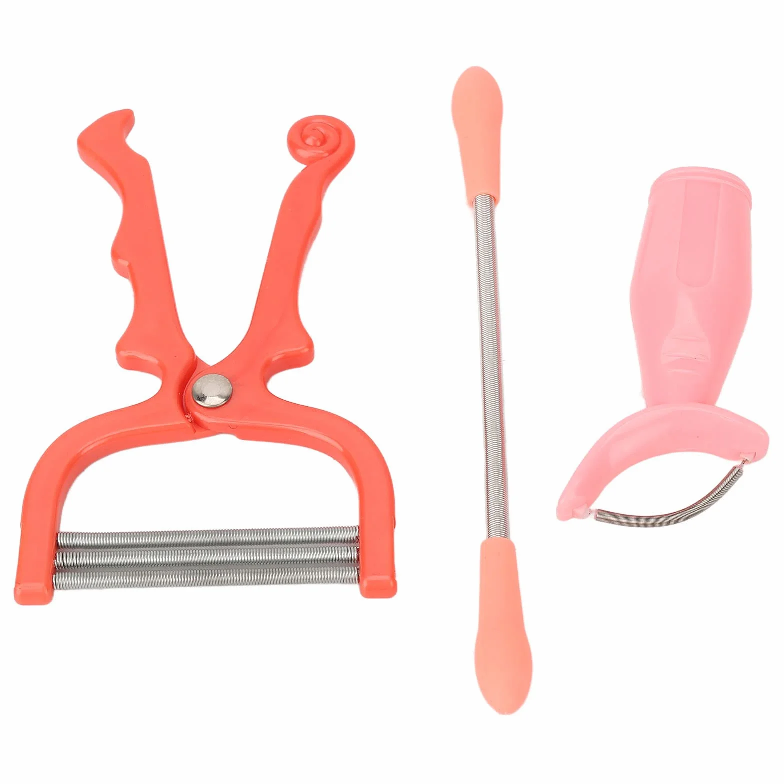 Sprężynowe depilatory, sprężyny do usuwania włosów z twarzyEpilator Stick Tools, Healifty Depilatory Tools, Remove Nnwanted Hair Przenośna stal nierdzewna Trwała bez plastiku bez pigmentów