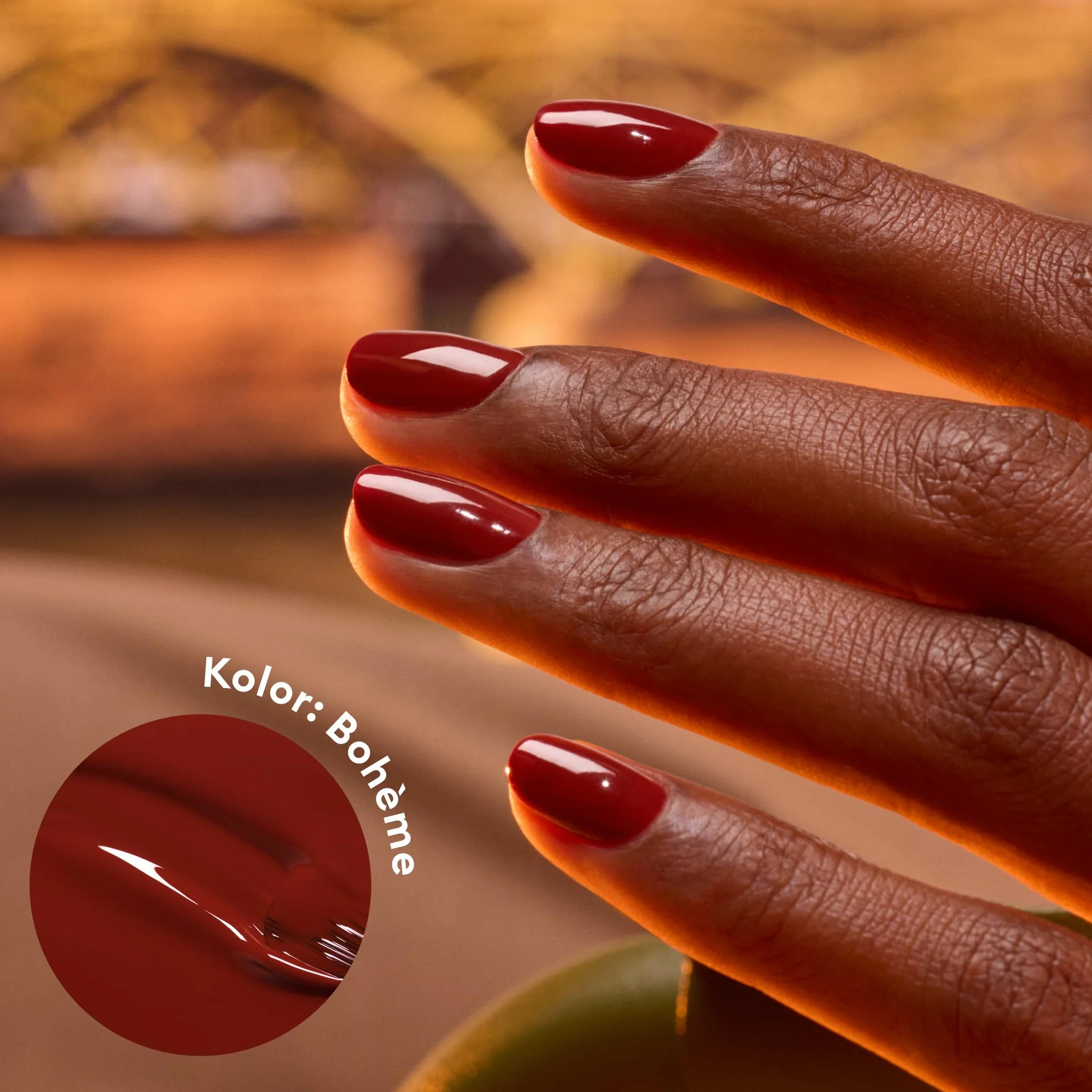 Manucurist - Zielony lakier do paznokci Bohème - Bohème - Klasyczny 9-Free - Wegański i Organiczny Emalia (83%) - Profesjonalny manicure - 15 ml
