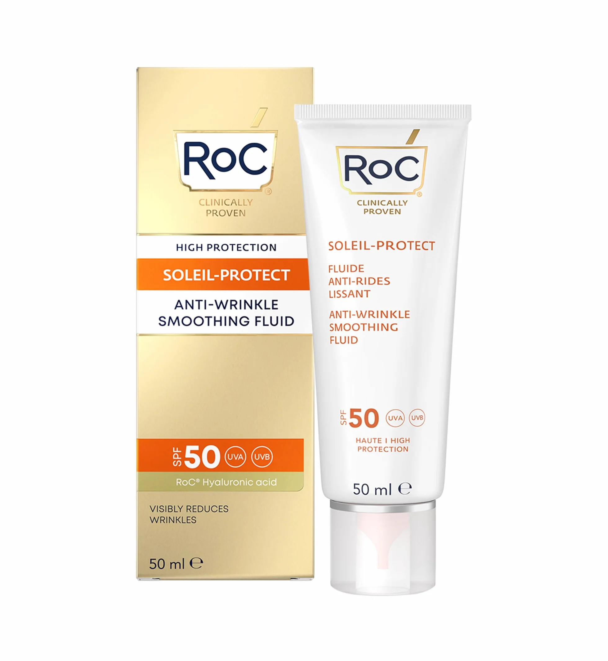 ROC Soleil-Protect Anti-Wrinkle Smoothing Fluid SPF50 50 ml