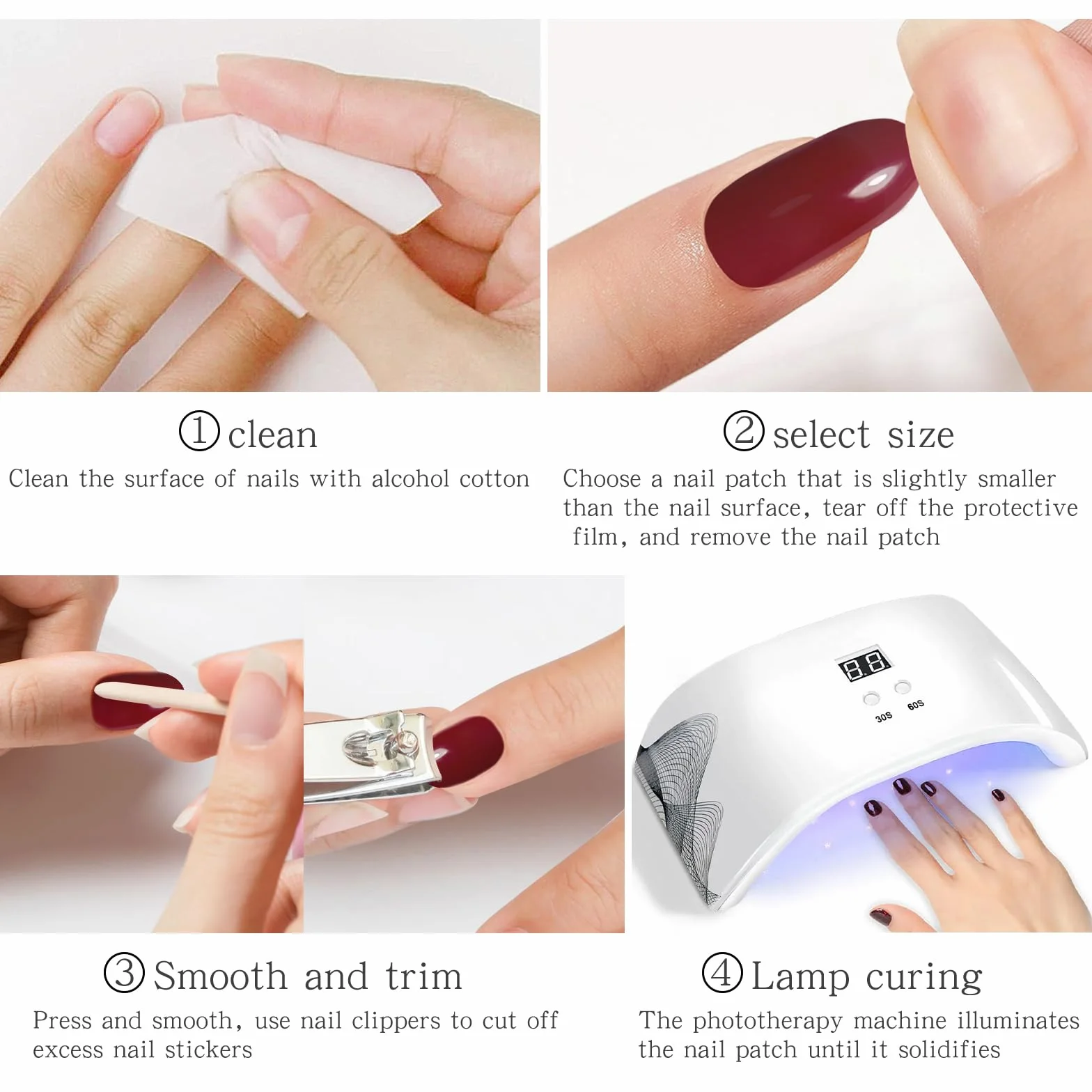 JMEOWIO Żel do paznokci Naklejki Boże Narodzenie Płatek śniegu Naklejki do paznokci Żel Nail Art Stickers Decor